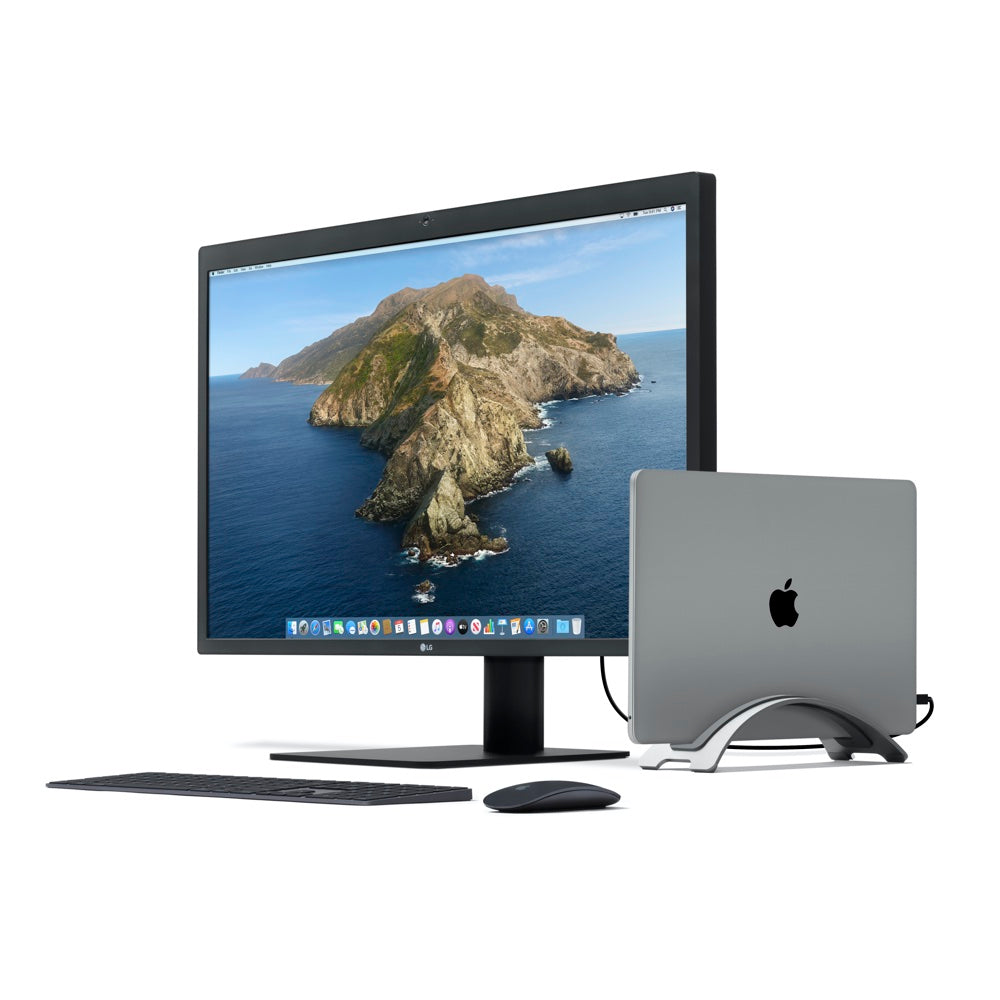 Twelve South BookArc Stand for MacBook & MacBook Pro with USB-C - Space-Saving Vertical Laptop Holder for Home & Office Desk Organization