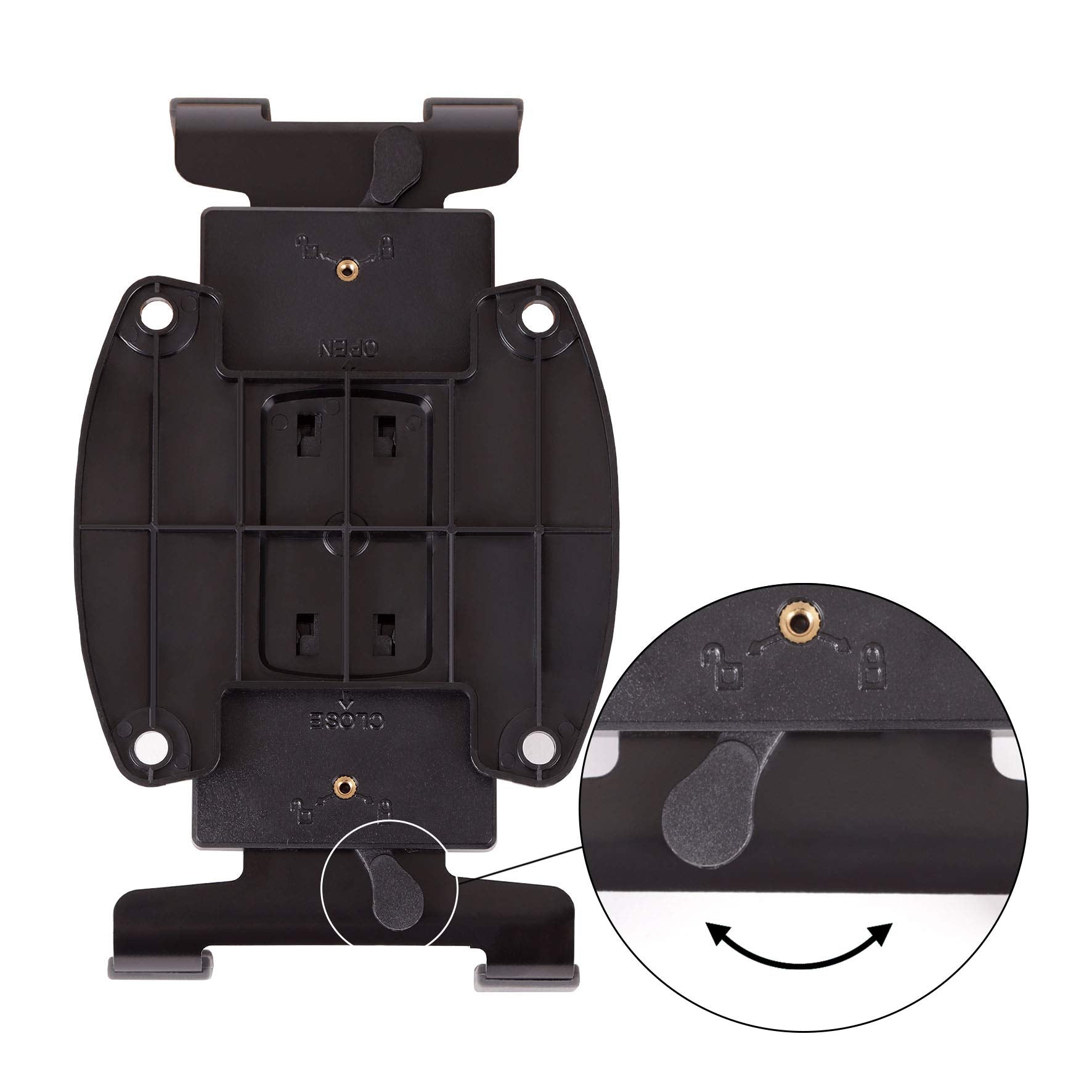 Duronic DMT1 Adjustable Tablet & Smartphone Holder - VESA 75/100 Compatible Desk Mount for DM Series (DM15-DM65, DMUSB, DMDC, DMG) - Perfect for Home Office, Kitchen, Bedroom & Workstation Use