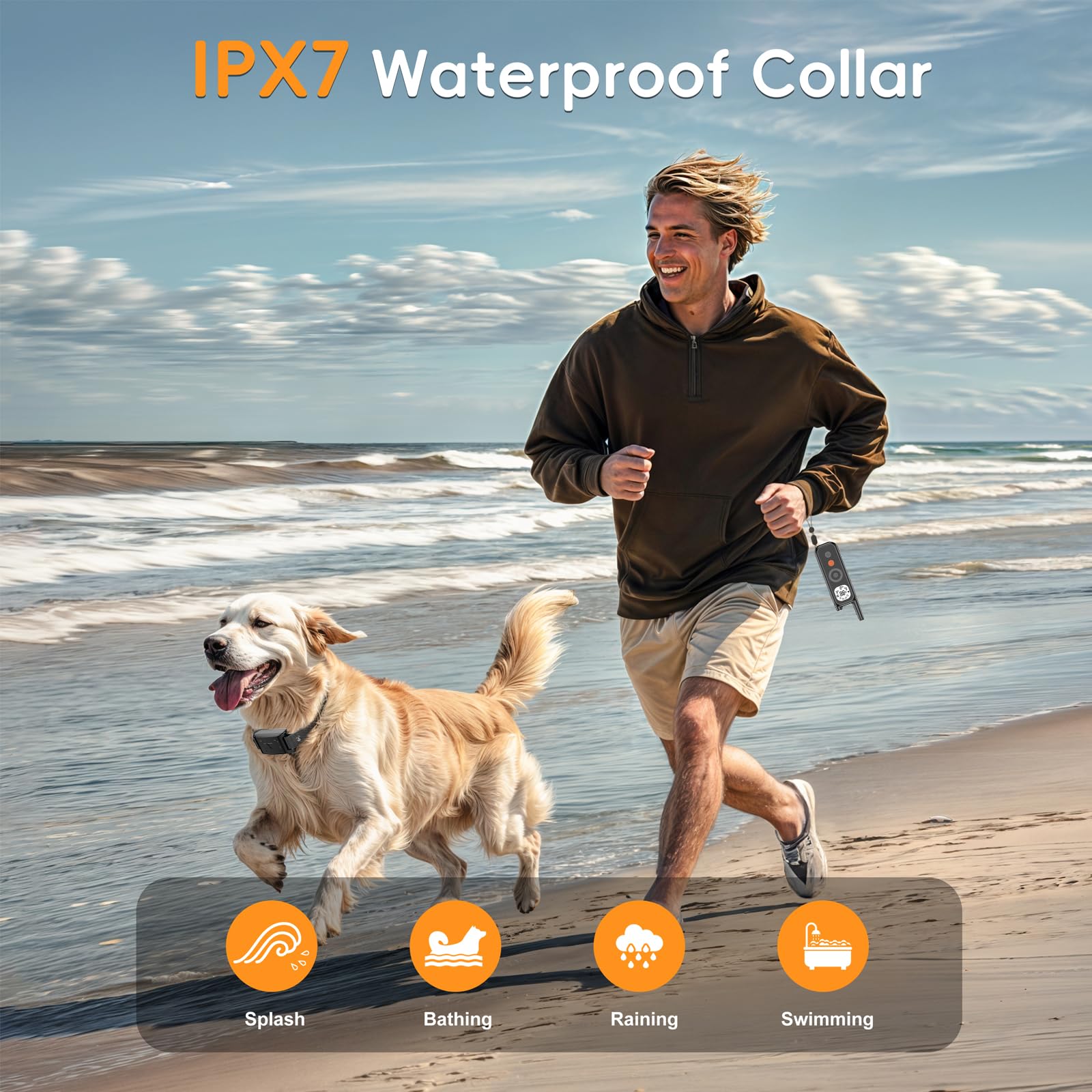 Wireless Dog Fence System for 2 Dogs - 2-in-1 Electric Pet Containment with Remote Training Collar | Waterproof & Adjustable Outdoor Dog Fence for Large Yards & Training | Perfect for Backyard Safety & Off-Leash Freedom