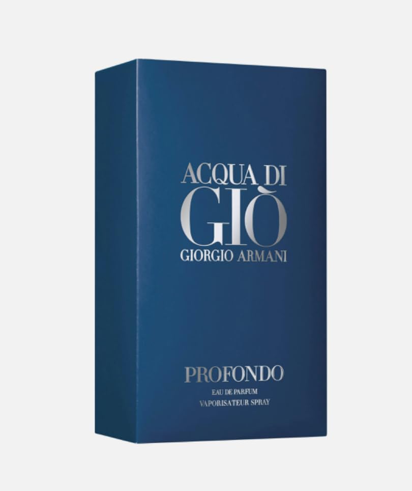 Giorgio Armani Acqua Di Gio Profondo Men's Cologne - 4.2 oz Eau De Parfum Spray | Fresh Aquatic Scent for Day & Night Wear | Perfect for Work, Date Night & Special Occasions