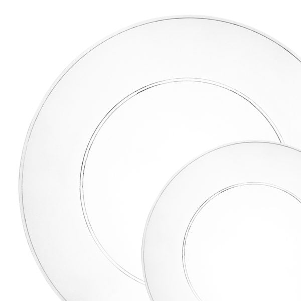40-Piece Clear Round Plastic Dinnerware Set - Shatterproof Disposable Plates, Bowls, Cups & Cutlery (20 Servings) - Perfect for Parties, Picnics, BBQs & Outdoor Events