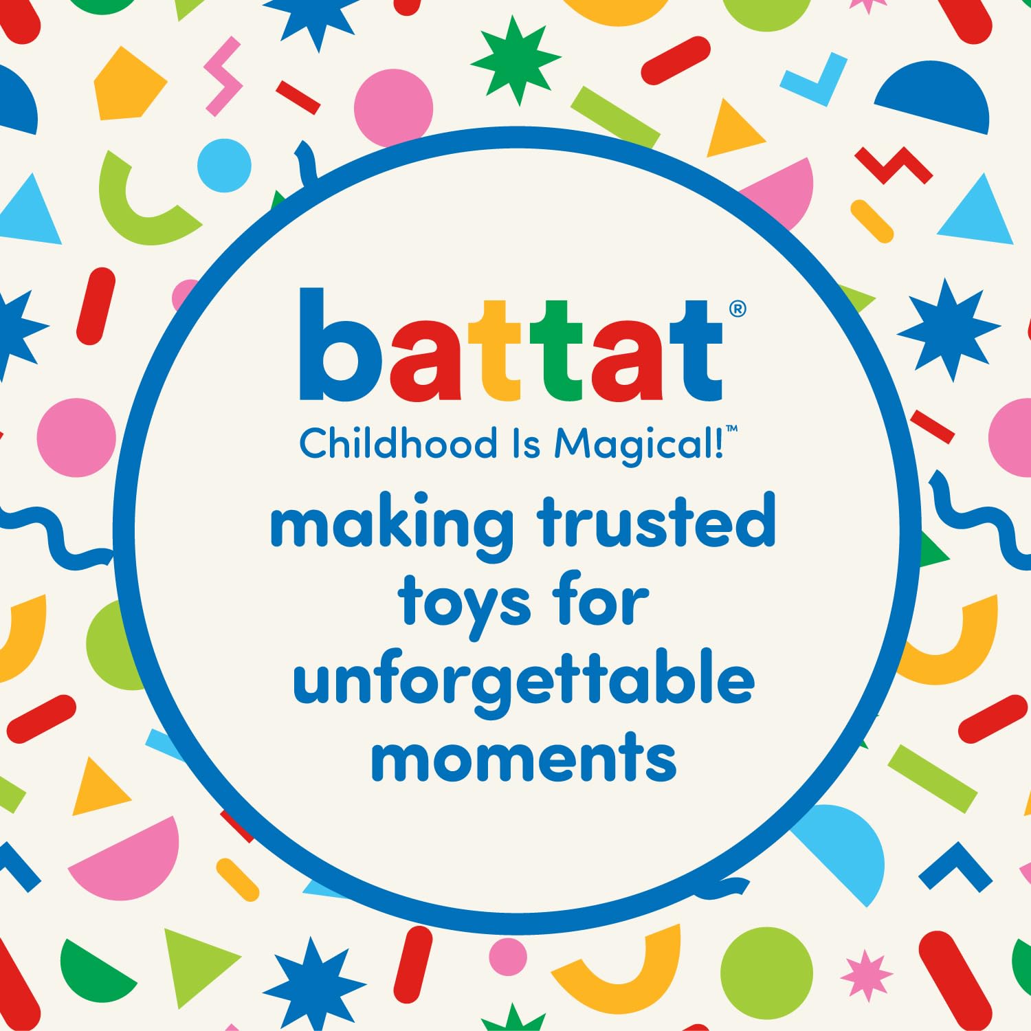 Battat Baby Bath Toy Bar with 6 Removable Pieces & 2 Suction Cups - Stacking & Sorting Bath Toys for Toddlers 12+ Months - Rain & Shine Bath Bar - Perfect for Bathtime Fun & Early Learning Development