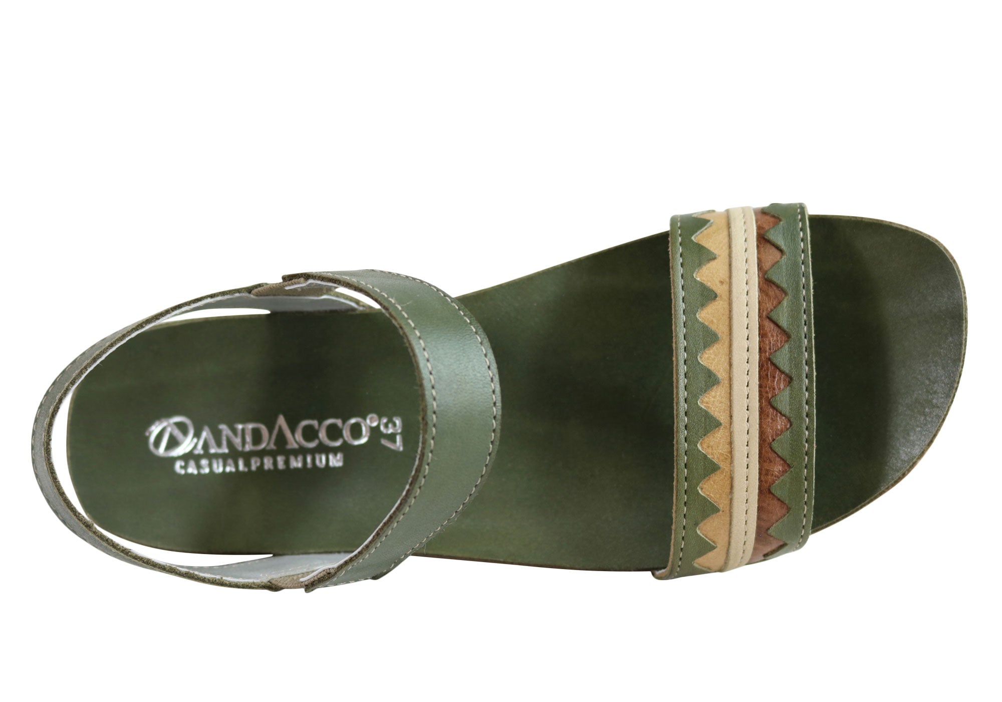 Andacco Women's Comfortable Leather Flat Sandals - Handmade in Brazil - Perfect for Summer, Beach & Casual Outfits
