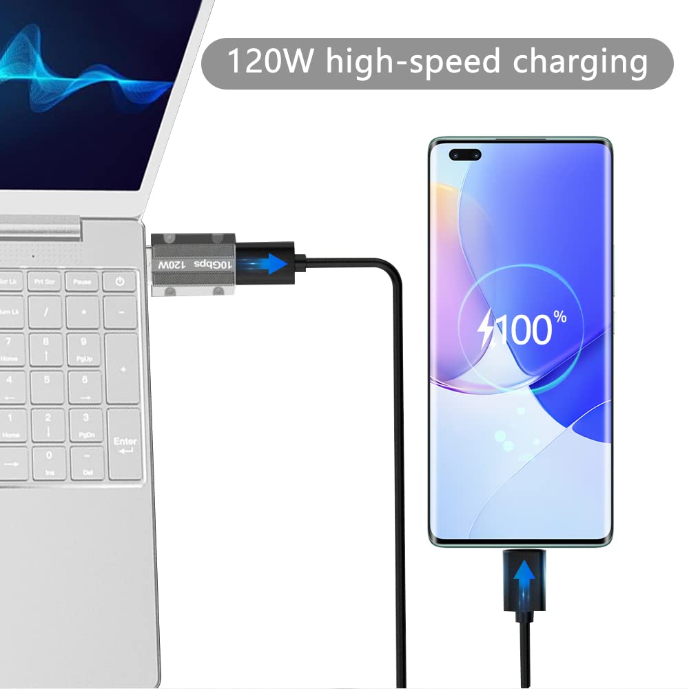 USB C to USB Adapter (1 Pack, Grey) - USB A Male to USB C Female Converter for Charging, Data Transfer & Device Connectivity - Compatible with Laptops, Smartphones & Tablets