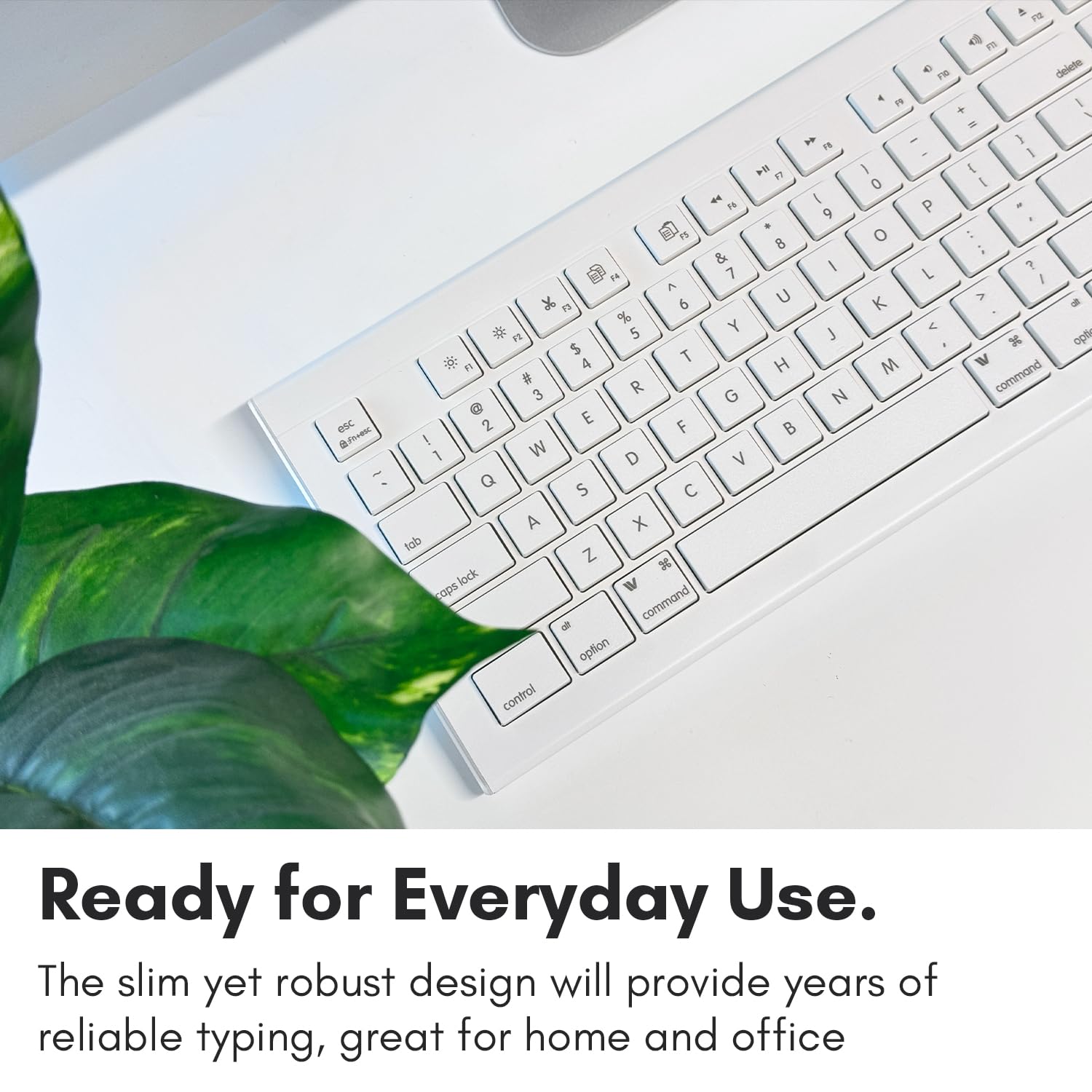 Macally USB Wired Keyboard for Mac/PC - 15 Shortcut Keys for MacBook & iMac - Home & Office Use