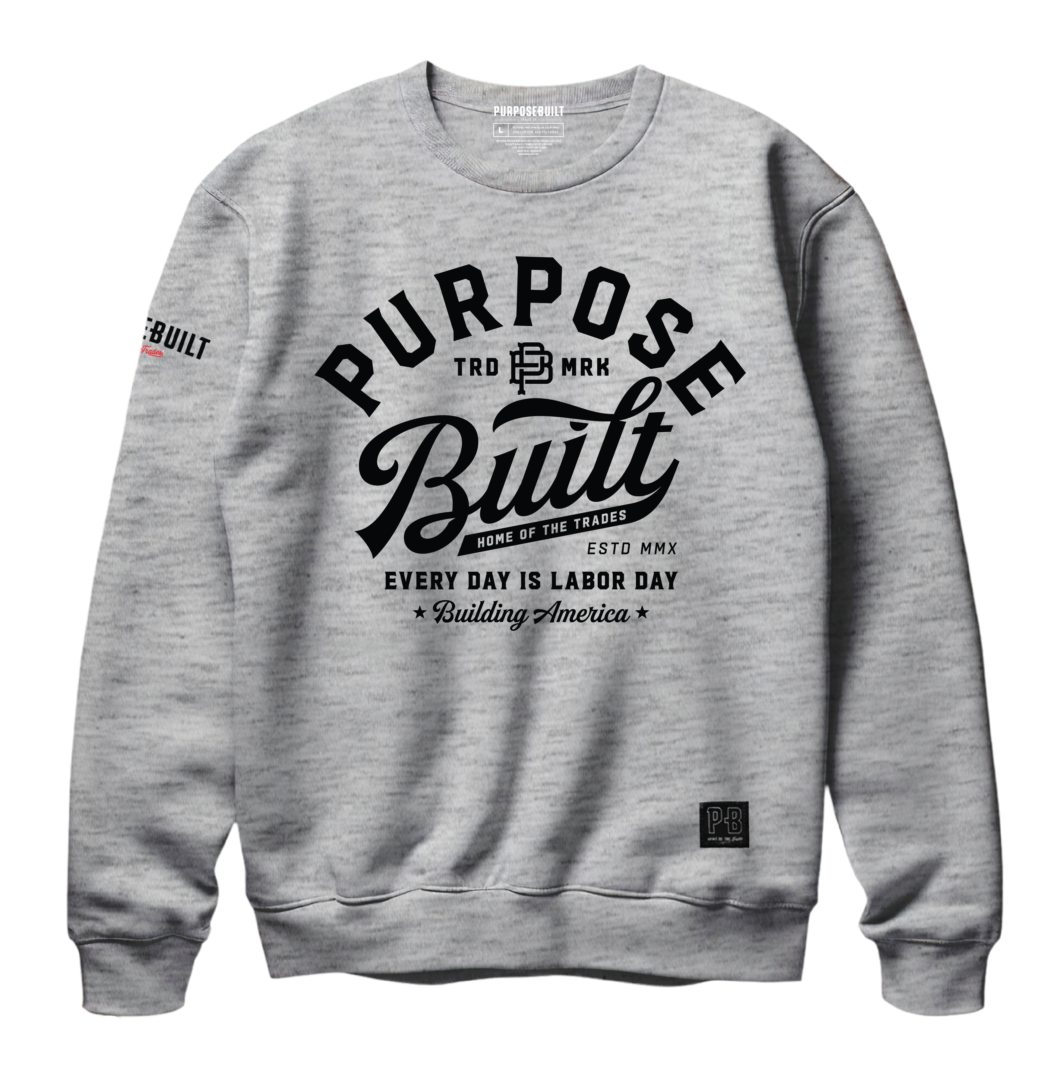Stylish Grey Script Crewneck Sweatshirt - Soft & Comfortable Pullover for Casual Wear, Street Style & Everyday Outfits
