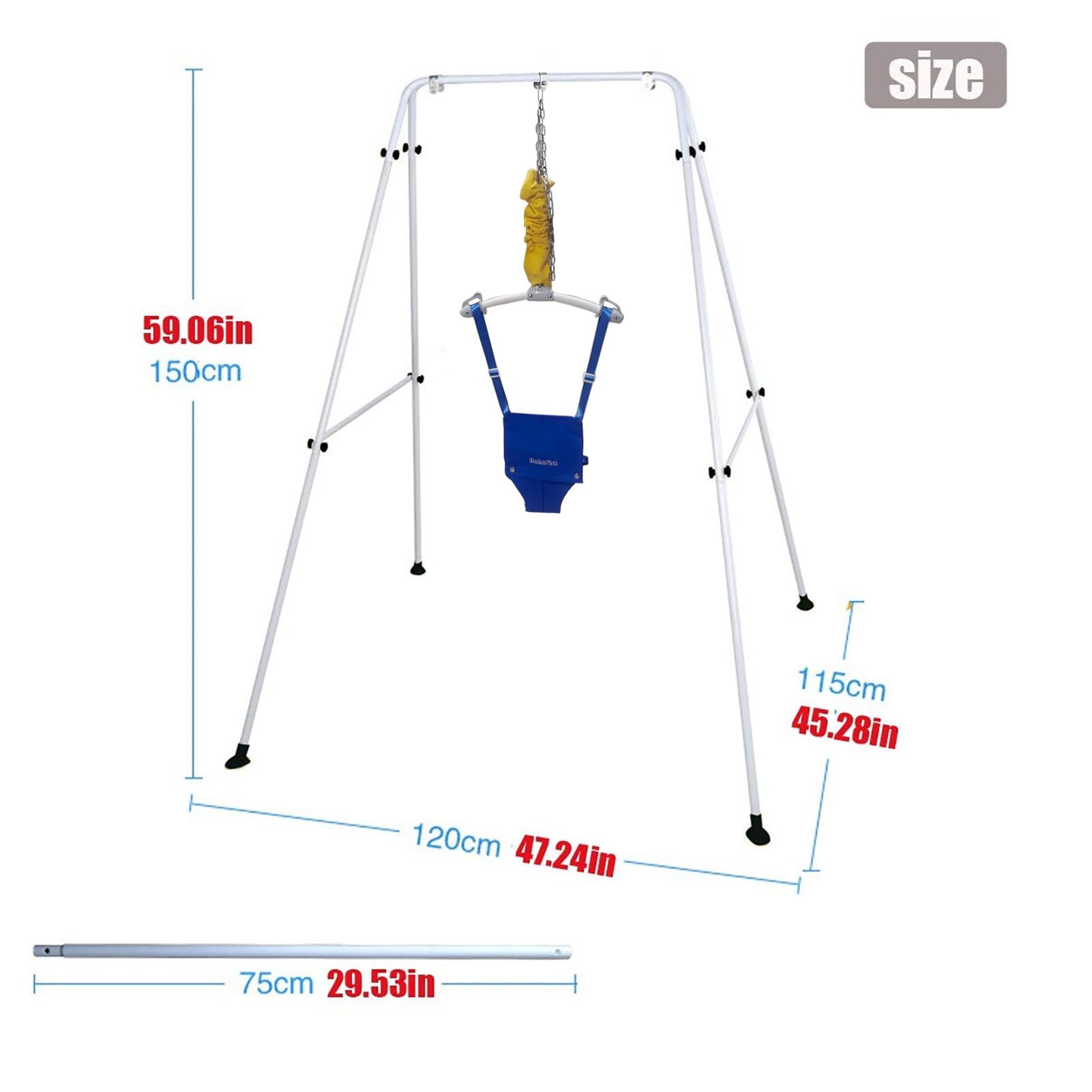 Adjustable Baby Door Jumper with Hanging Shelf - Stylish Toddler Bouncer & Activity Toy for Infants | Perfect for Playtime, Exercise & Developmental Stimulation