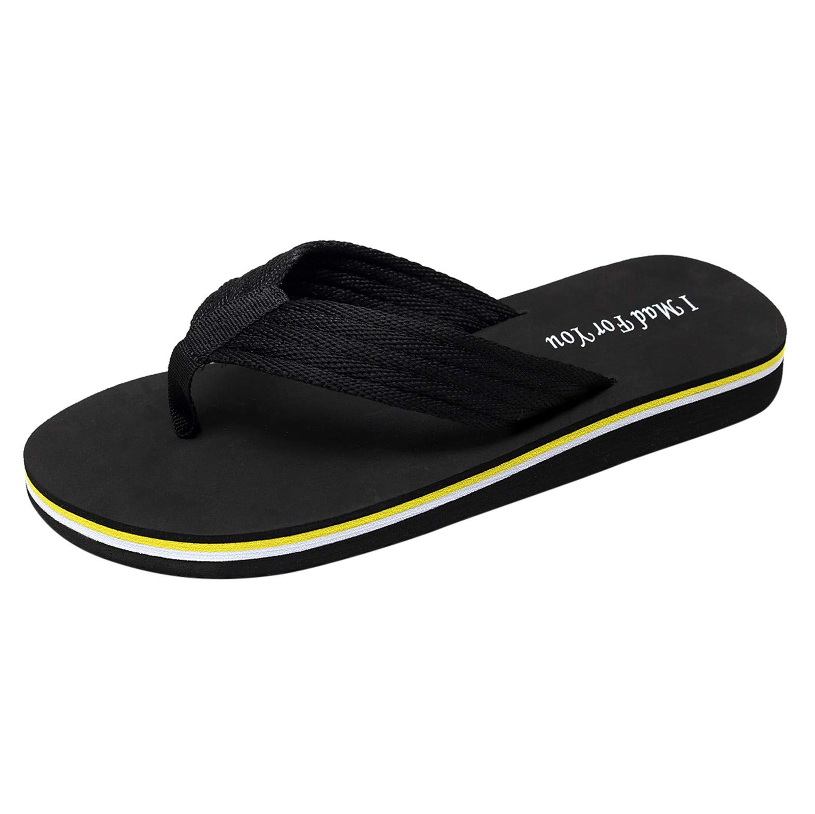 Men's Arch Support Flip Flops - Non-Slip Sport Sandals for Beach, Pool & Outdoor Walking | Comfortable Thong Slippers with Cushioning