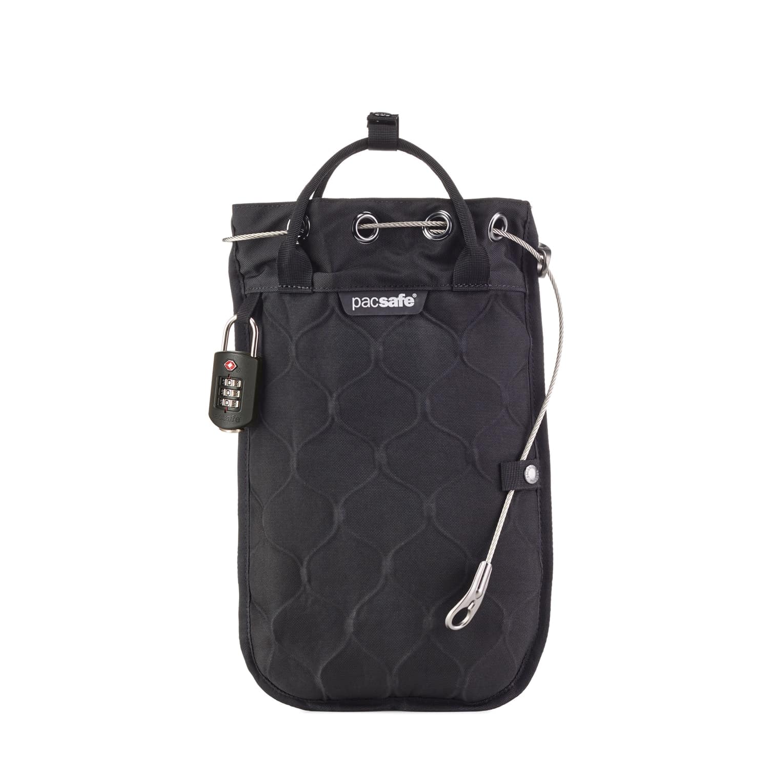 Pacsafe Travelsafe 3L GII Anti-Theft Portable Safe Bag - Secure Travel Accessories for Passport, Money & Valuables - Perfect for Hotels, Beaches & Backpacking Trips