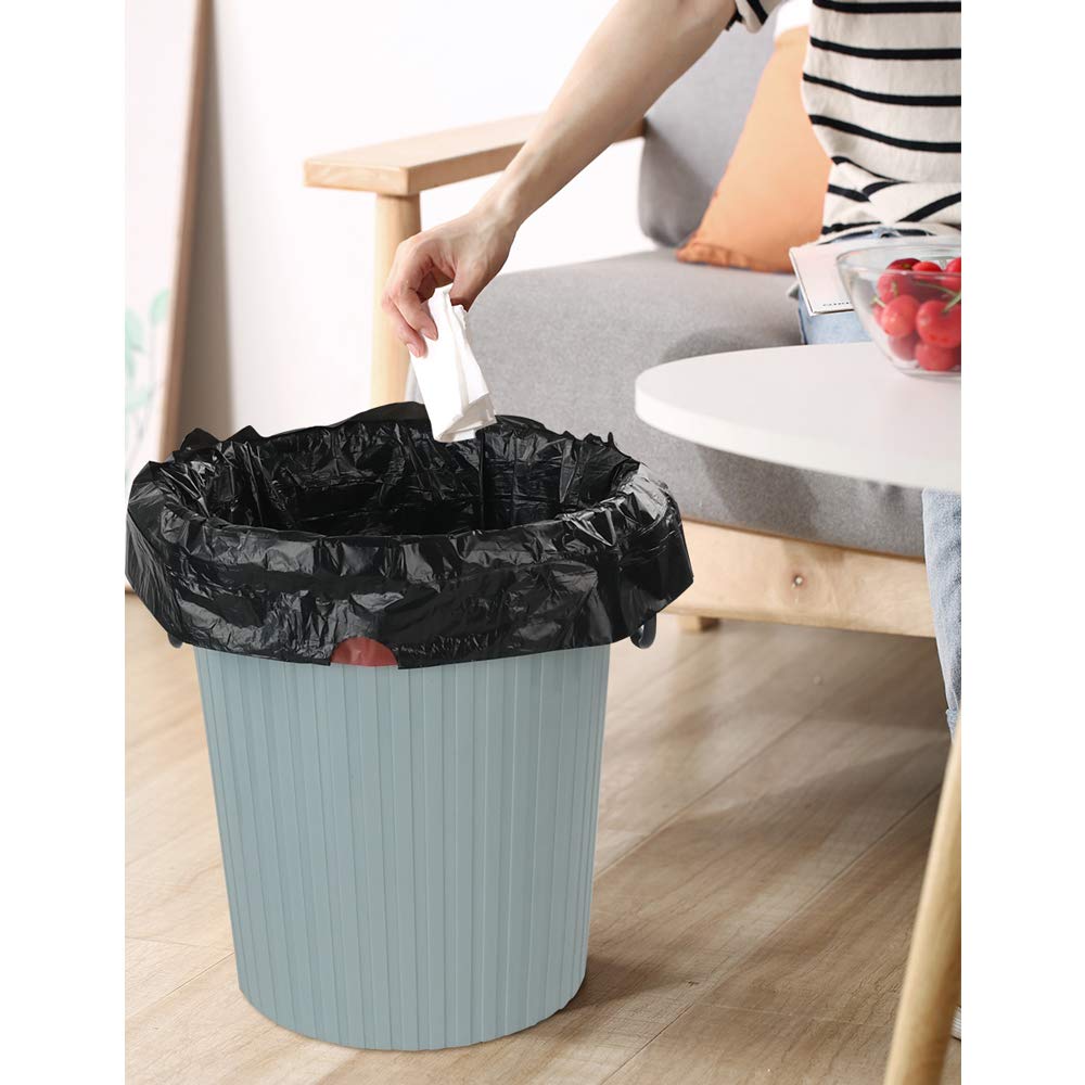 8 Gallon Drawstring Trash Bags - 208 Count Heavy Duty Black Kitchen Garbage Bags | Leak Proof & Odor Control | Perfect for Home, Office, and Outdoor Use