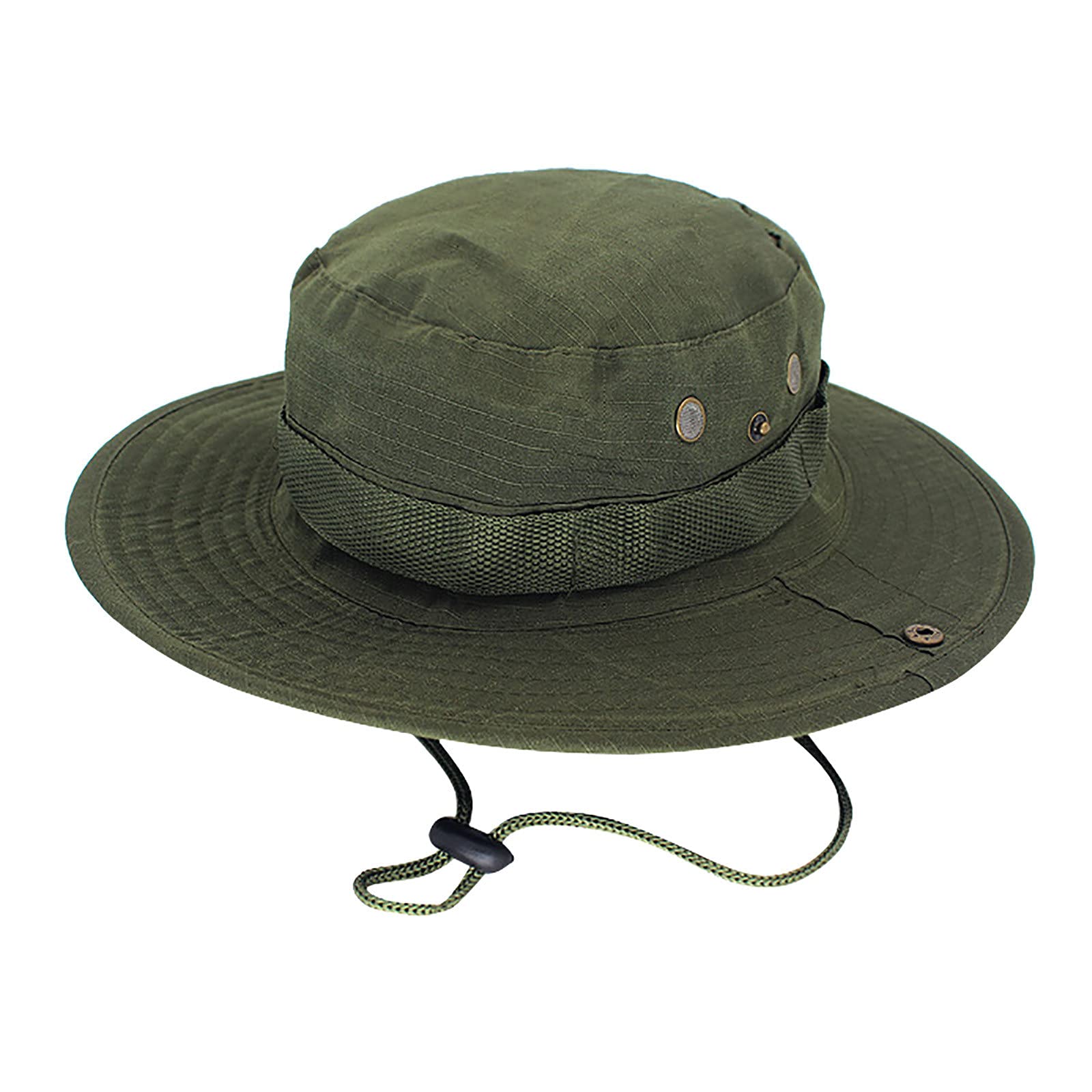 FIN86 Adjustable Camouflage Boonie Hat for Men - Lightweight Summer Outdoor Fishing & Beach Cap - Perfect for Hiking, Camping, and Sun Protection