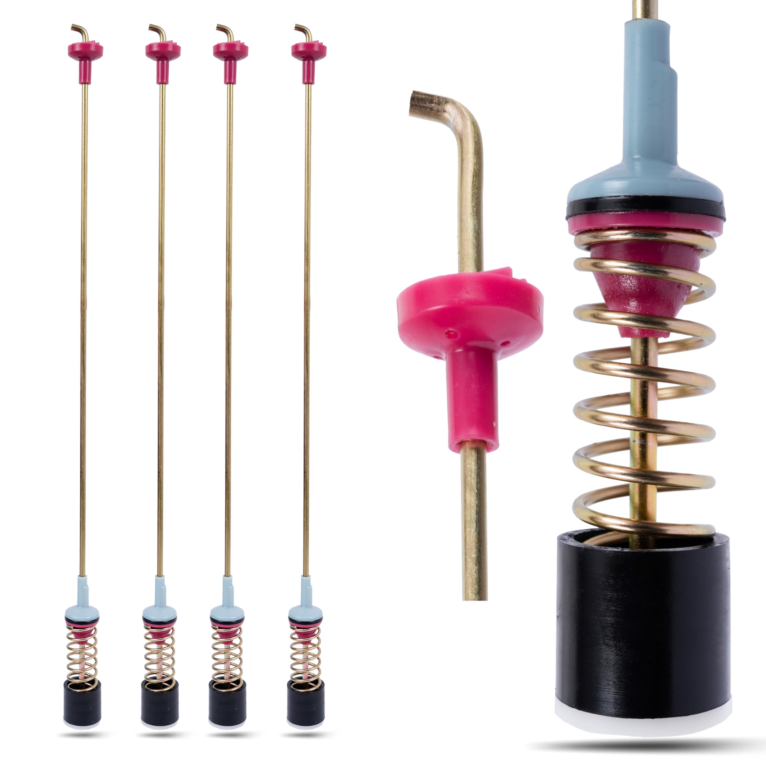 4-Pack Washer Suspension Rod Damper Replacement for Samsung WA400PJHDWR/AA, WA45H7000AW/A2 & More - Compatible with Multiple Samsung Washing Machine Models - Perfect for DIY Washer Repairs and Maintenance