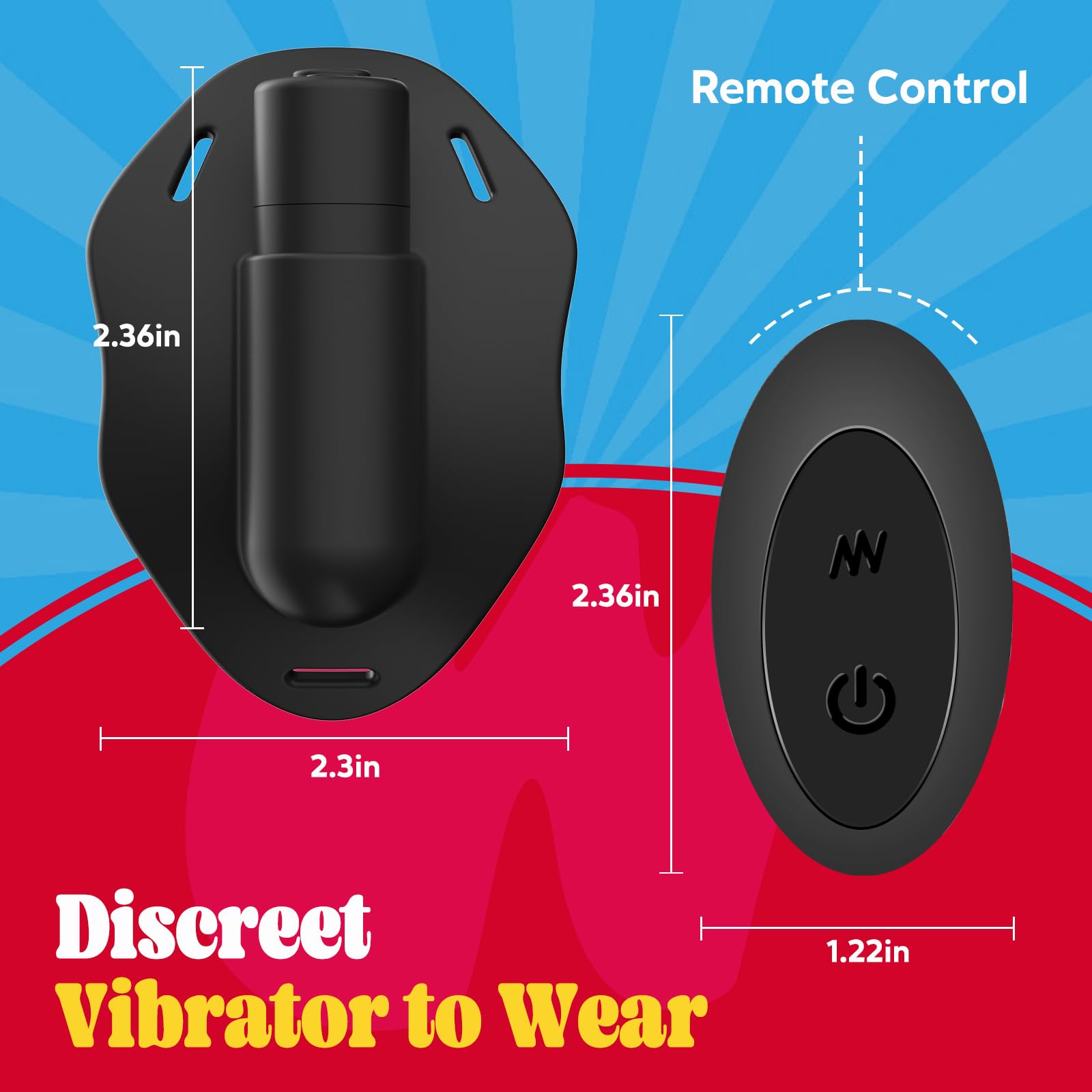 Wireless Remote Control Wearable Panty Vibrator for Women - Rechargeable G-Spot & Clitoral Stimulator, Mini Egg Bullet Vibrator with App Control - Perfect for Couples Play, Long Distance Relationships & Romantic Date Nights