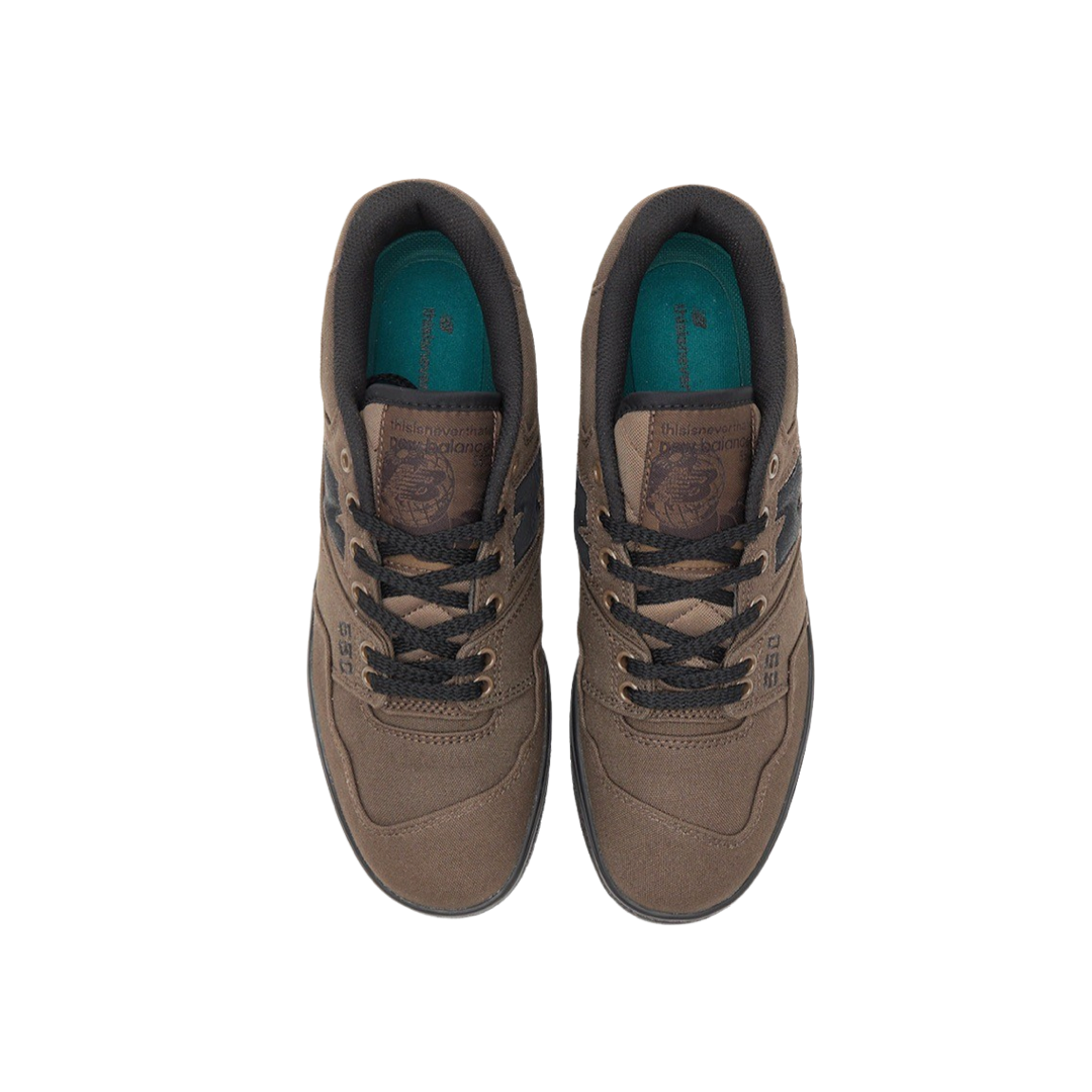 New Balance 550 Sneakers - Thisisneverthat Collaboration in Brown | Casual Streetwear & Retro Basketball Shoes for Men & Women