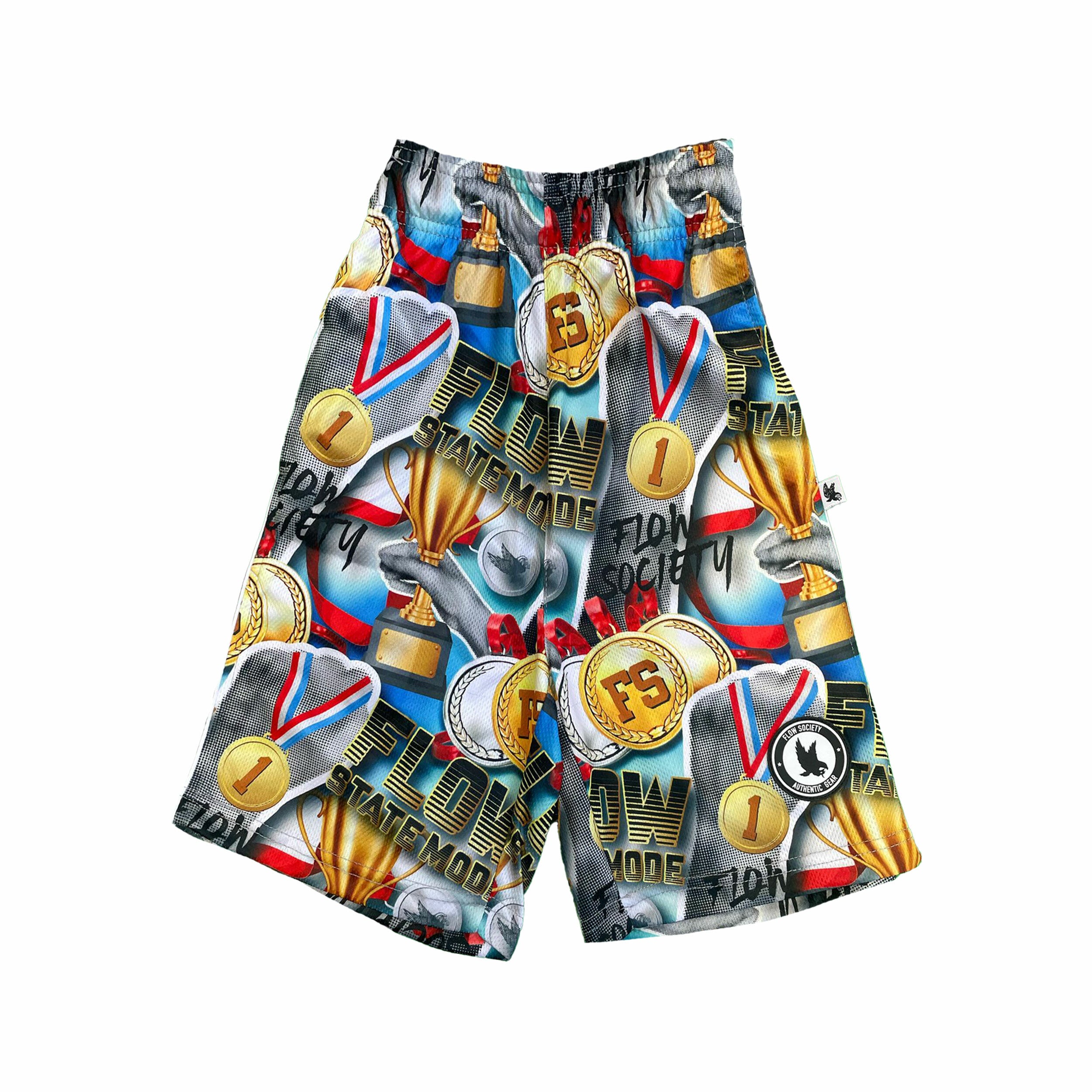 Boys Flow State Medal Short - Comfortable Athletic Shorts for Kids - Perfect for Running, Soccer & Outdoor Play