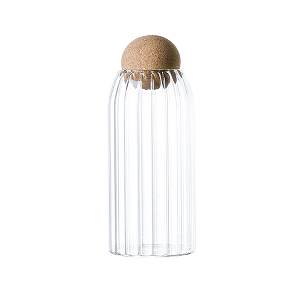 Premium Glass Jars with Natural Cork Lids - Airtight Food Storage Containers for Spices, Coffee, Tea & DIY Crafts - Perfect for Kitchen Pantry Organization & Homemade Gift Packaging