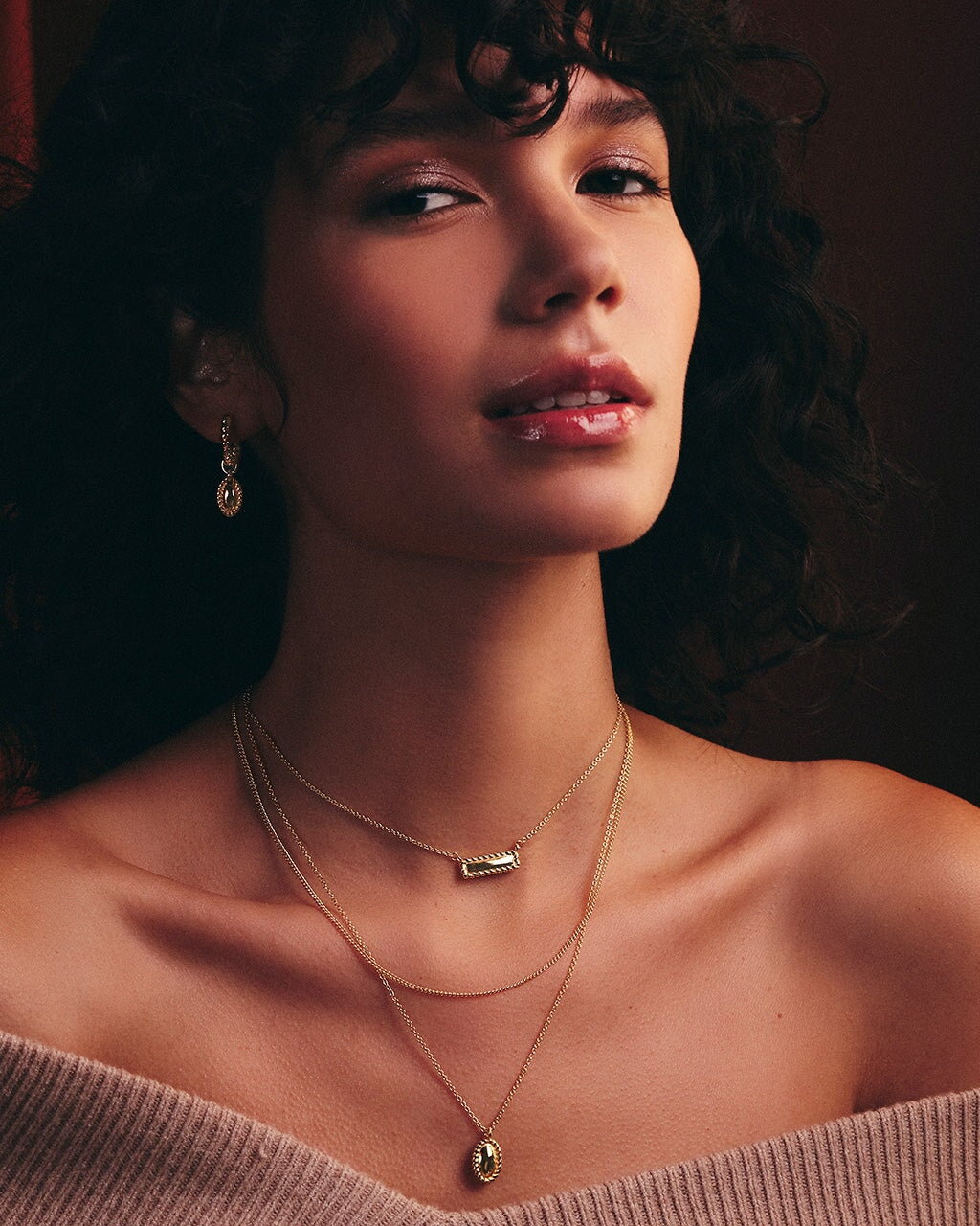 Elegant Hartley Polished Layered Chain Necklace for Women - Perfect for Date Night, Office Wear & Special Occasions
