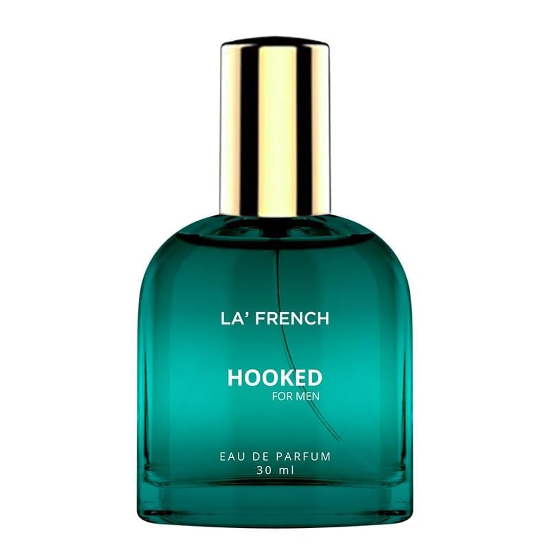 Premium French Hooked Perfume for Men 30ml - Long Lasting Eau De Parfum with Fresh Luxury Scent | Travel Size Cologne | Perfect for Date Night, Office & Special Occasions