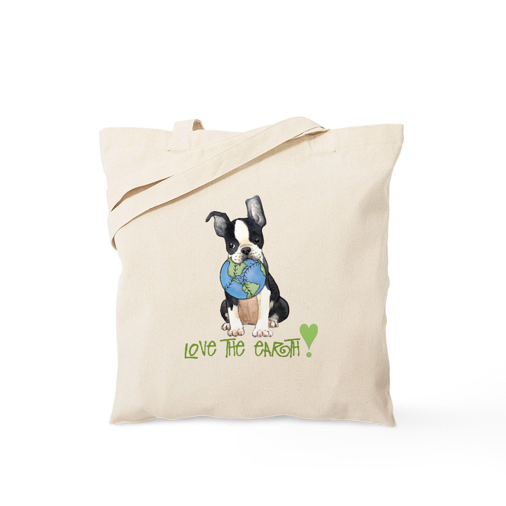Eco-Friendly Earth Day Boston Canvas Tote Bag - Reusable Natural Shopping Bag for Groceries, Beach & Daily Use