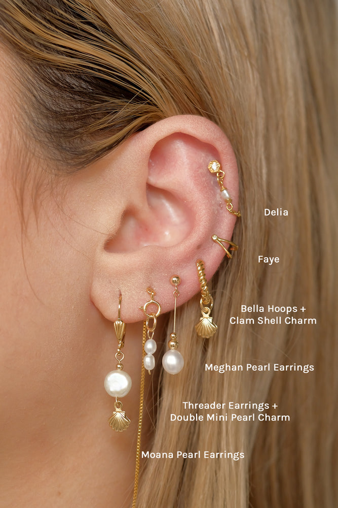 Elegant Meghan Pearl Dangle Earrings for Women - Handmade Fashion Jewelry Gift for Brides, Party & Special Occasions