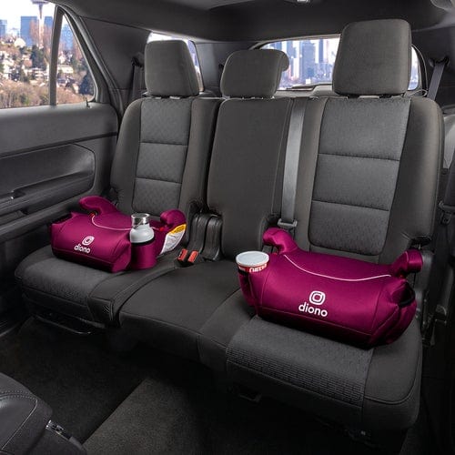 Diono Solana Backless Booster Car Seat (2 Pack) - Lightweight & Portable for Kids 3-12 Years - Perfect for Travel, School, and Carpooling