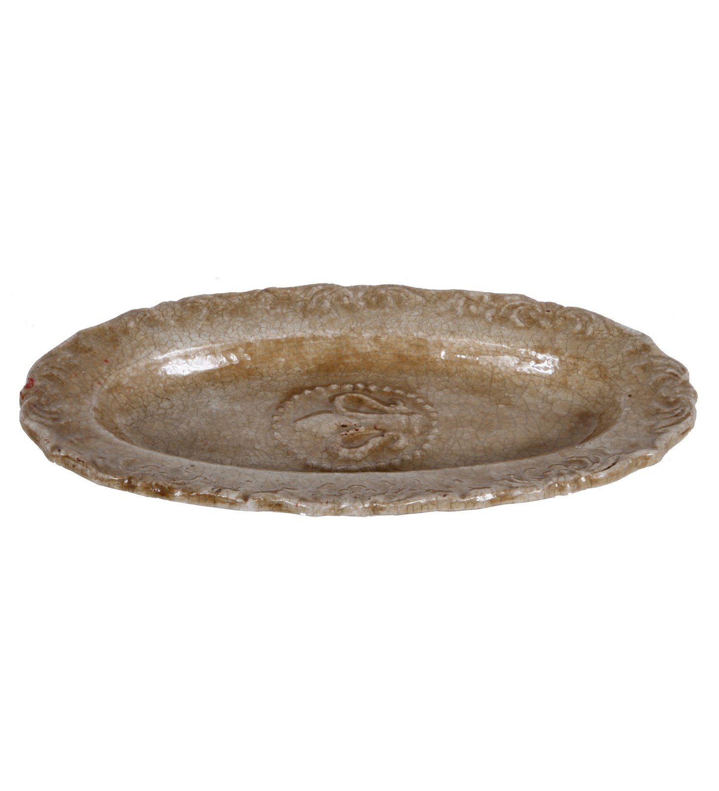 Decorative Ceramic Oval Plate - Medium Size for Dining, Serving & Home Decor | Elegant Tableware for Parties, Weddings & Everyday Use