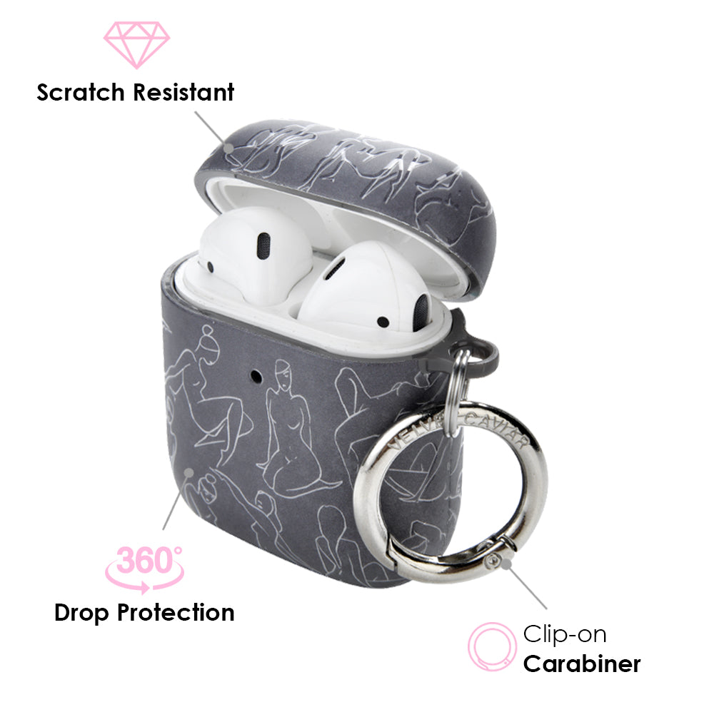Stylish Smoke Design AirPods Case - Durable Protective Cover for AirPods 1/2/3/Pro - Perfect for Gym, Travel & Everyday Use