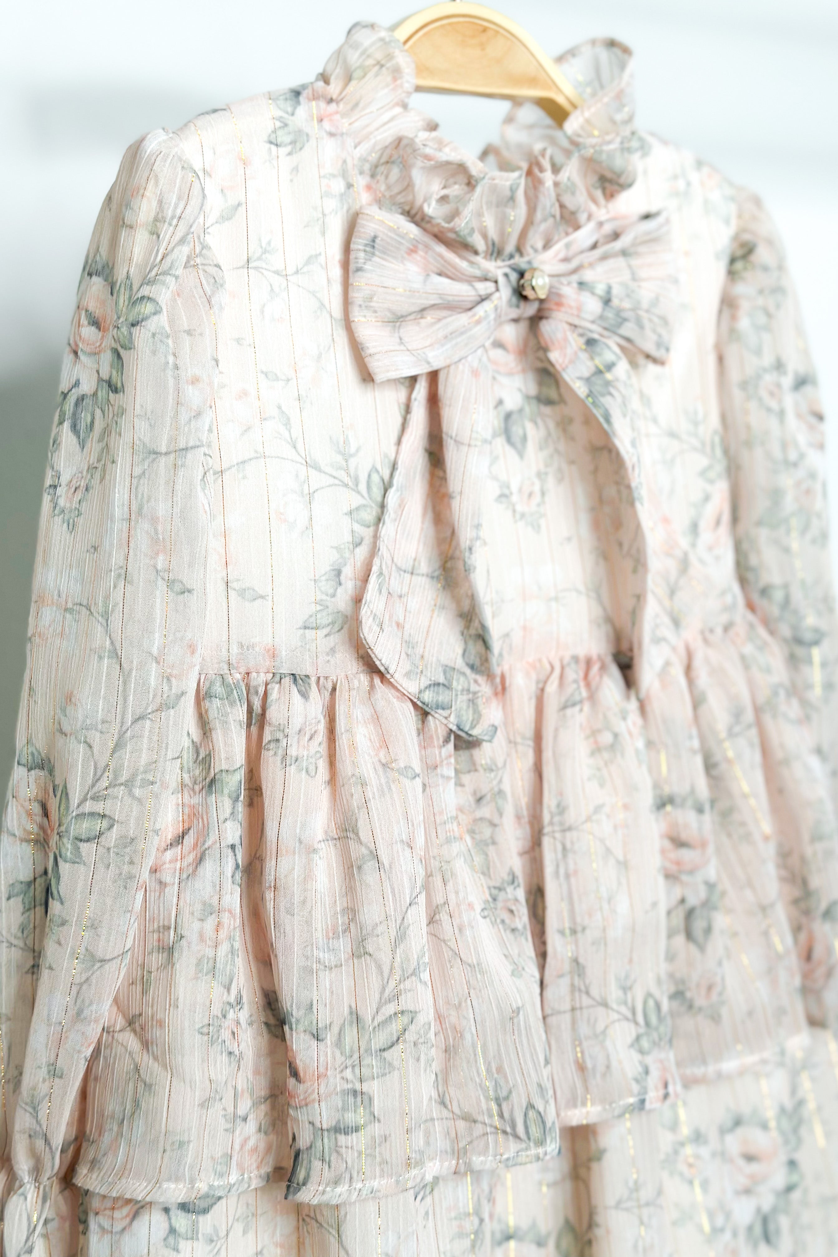 Vienna Pink Floral Dress for Women - Elegant Summer Maxi Dress with Floral Print | Perfect for Beach Vacations, Weddings & Date Nights