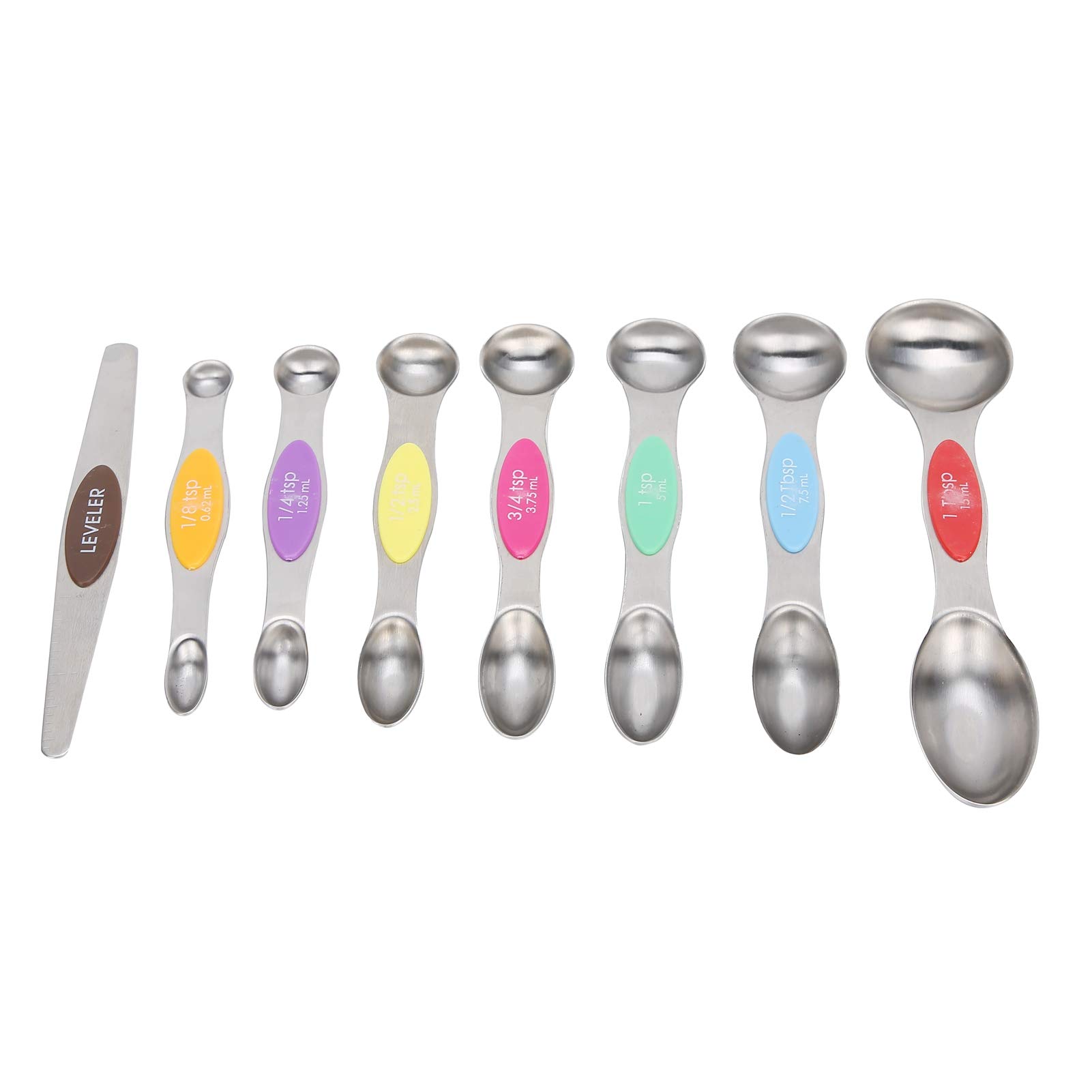 Stainless Steel Measuring Spoons Set - 6-Piece Tablespoon & Teaspoon for Baking, Cooking, and Kitchen - Perfect for Home, Restaurant, and Professional Use