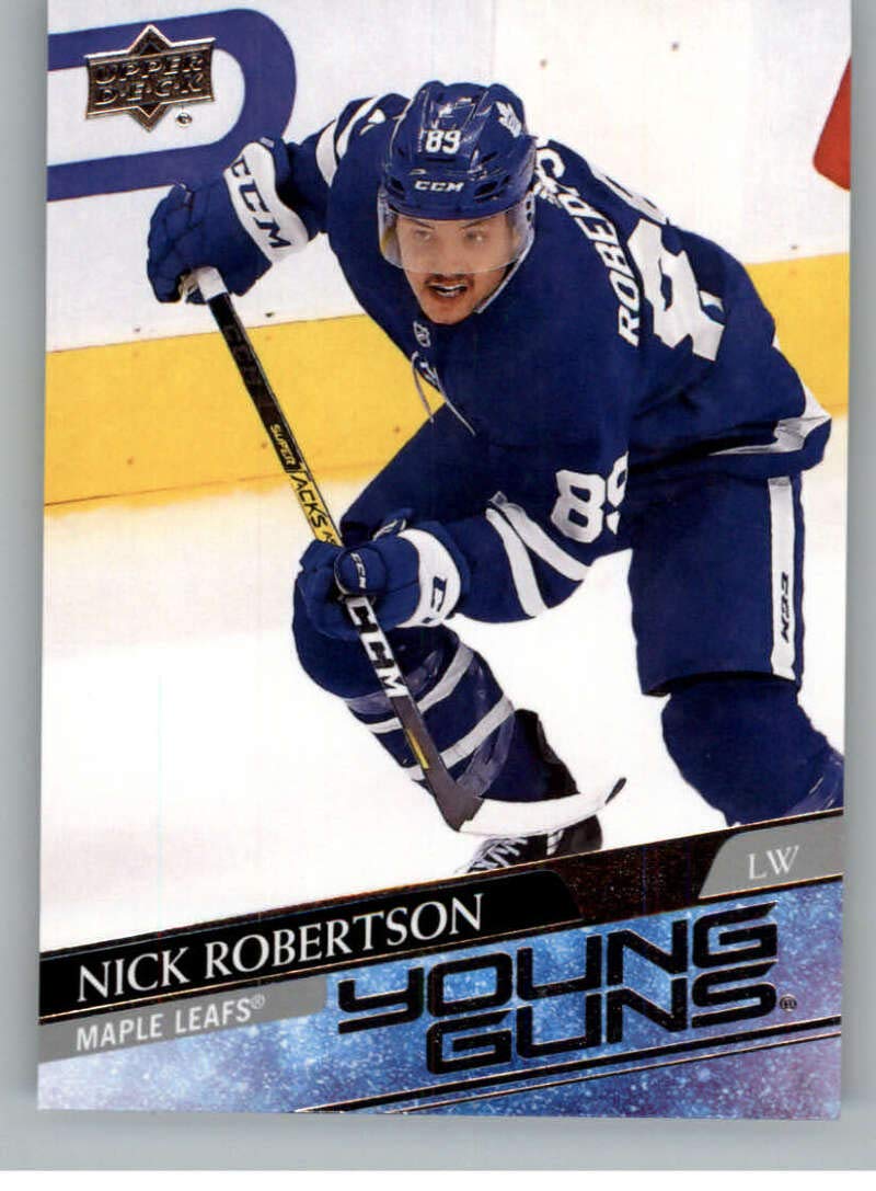 Nick Robertson RC Rookie Young Guns Hockey Card - Toronto Maple Leafs NHL Collectible for Sports Fans