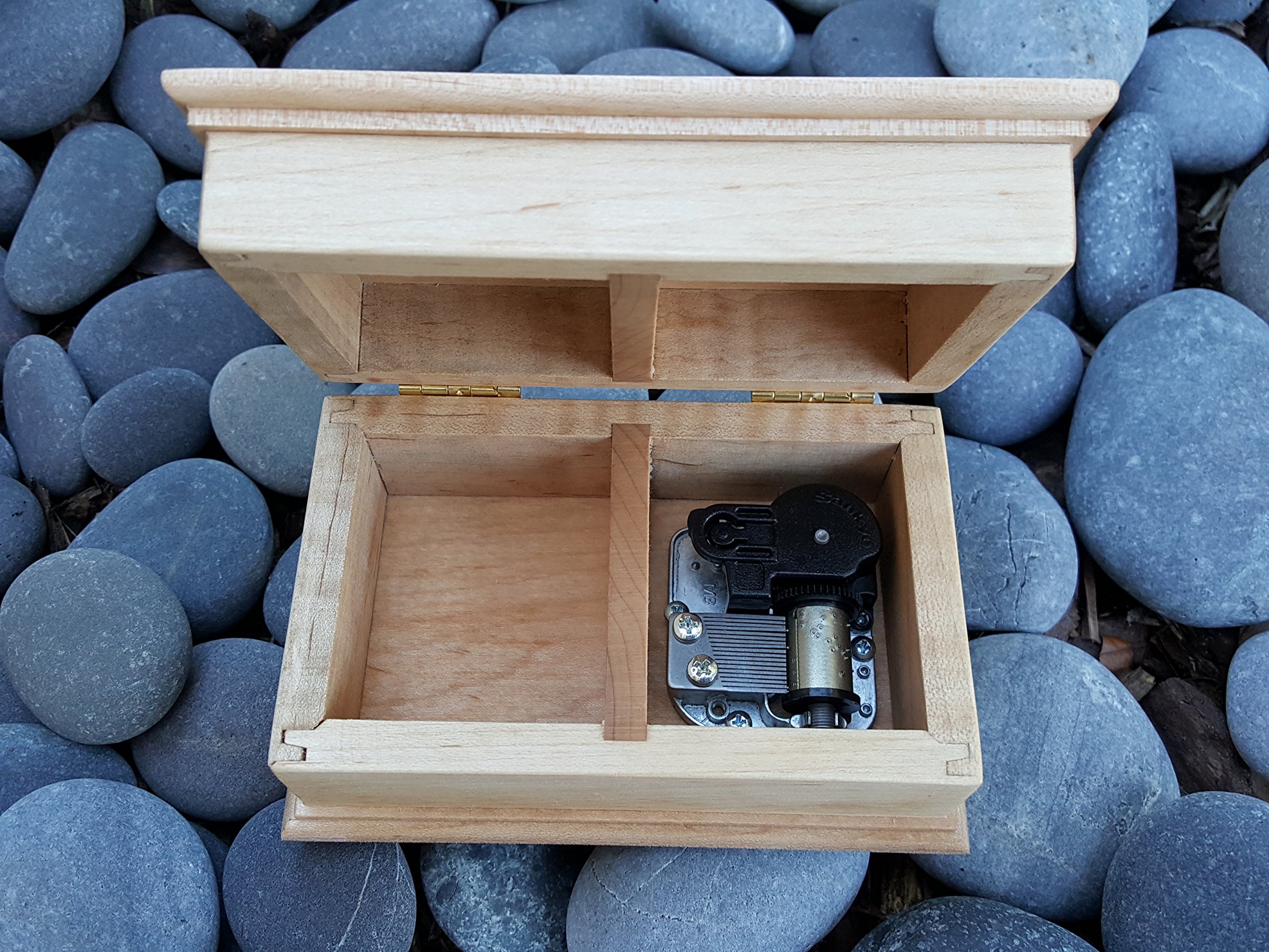 Personalized Engraved Wooden Music Box & Jewelry Gift - Custom Name, Date, Color & Song Choice - Perfect for Anniversaries, Weddings & Keepsakes