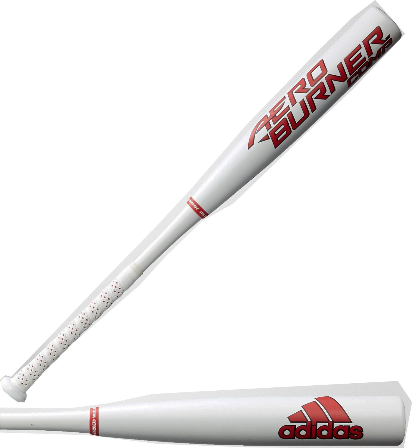 Adidas EQT B46074 Aero Burner BBCOR Baseball Bat - White/Red - High Performance Comp Bat for Power Hitters | Perfect for League Games & Training Sessions