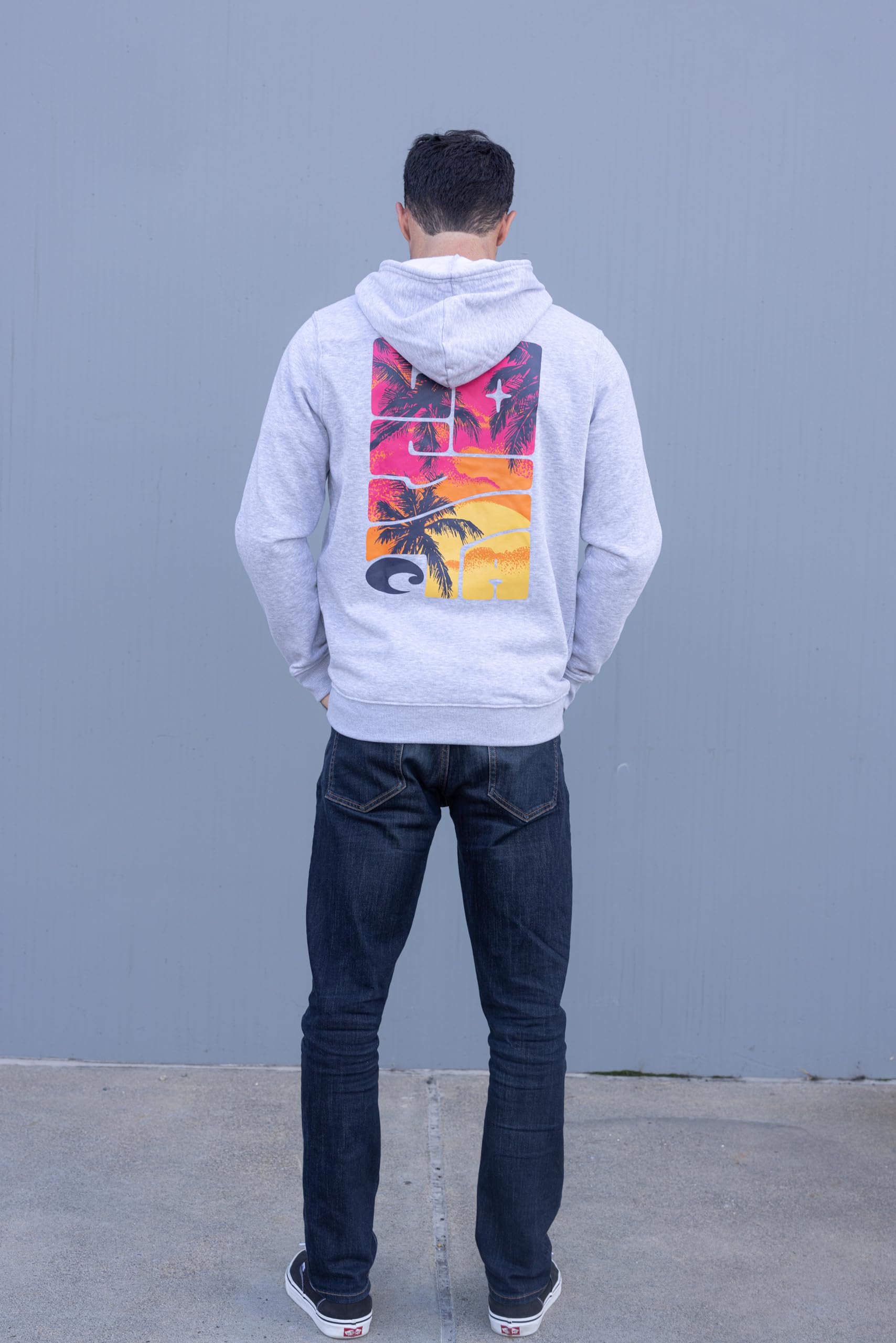 Costa Del Mar Palm Beach Hoody - Lightweight & Comfortable Men's Hooded Sweatshirt for Outdoor Activities & Casual Wear