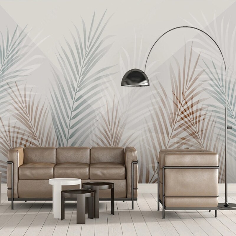 Tropical Palm Paradise Wallpaper Mural - Self-Adhesive Peel & Stick Wall Decor for Living Room, Bedroom, Bathroom - Waterproof Removable Wallpaper for Home & Office