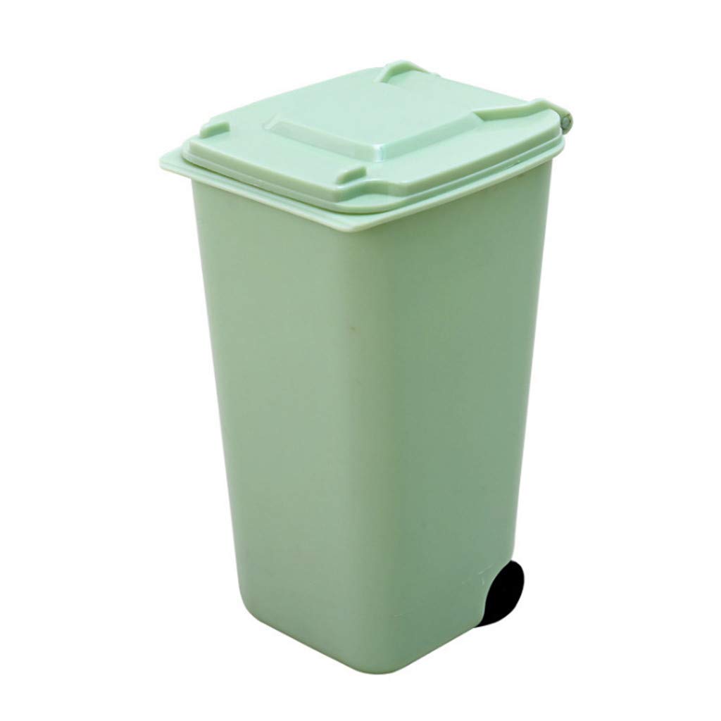 FORUU Mini Plastic Trash Can - Small Waste Basket for Home, Office & Kitchen | Portable Desktop Organizer with Pen Holder | Storage Bin for Debris Sorting & Household Waste Management | Perfect for Desk Organization, Bathroom & Dorm Room Use
