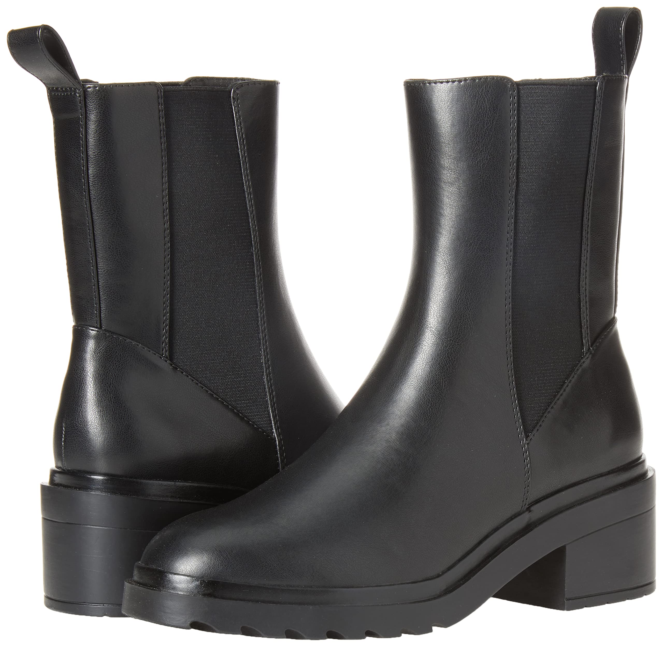 Amazon Essentials Women's Chunky Sole Chelsea Boots - Waterproof Ankle Booties for Women, Comfortable Slip-On Winter Shoes with Non-Slip Rubber Sole | Perfect for Casual Outfits, Work, and Rainy Days