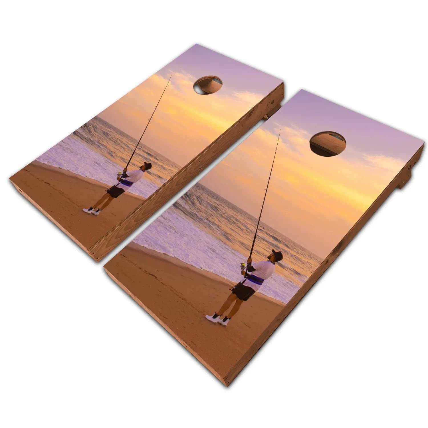 Premium KT Cornhole Board Tops - 2 Pack ACO/ACL Grade UV-Printed 3/4