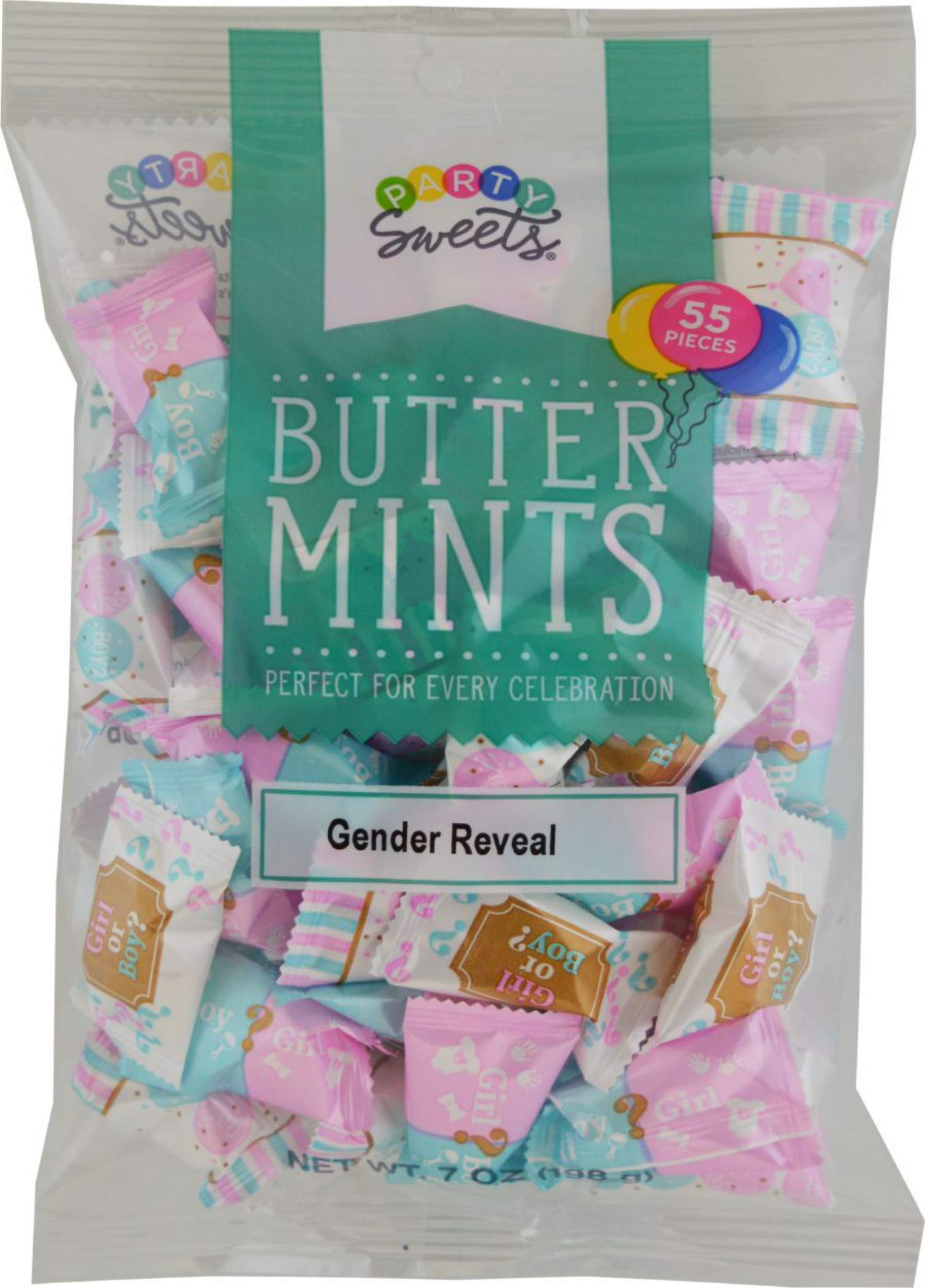 Baby Reveal Party Sweets Buttermints by Hospitality - 42 Oz (Pack of 6) | Approx 300 Mints | Perfect for Baby Showers, Gender Reveals & Wedding Favors