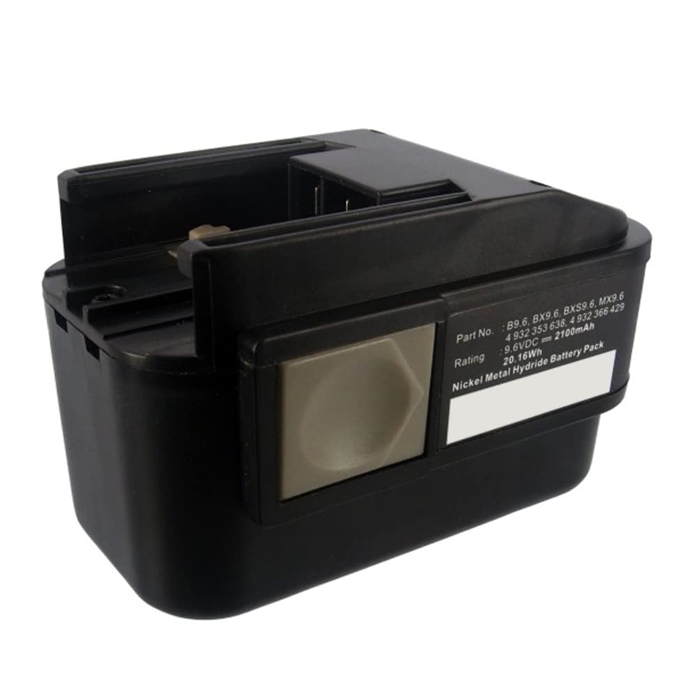 Synergy Digital Milwaukee PES9.6 Replacement Battery - 9.6V 2100mAh Ni-MH High Capacity Power Tool Battery Compatible with Milwaukee Tools - Perfect for Drilling, Sawing & DIY Projects