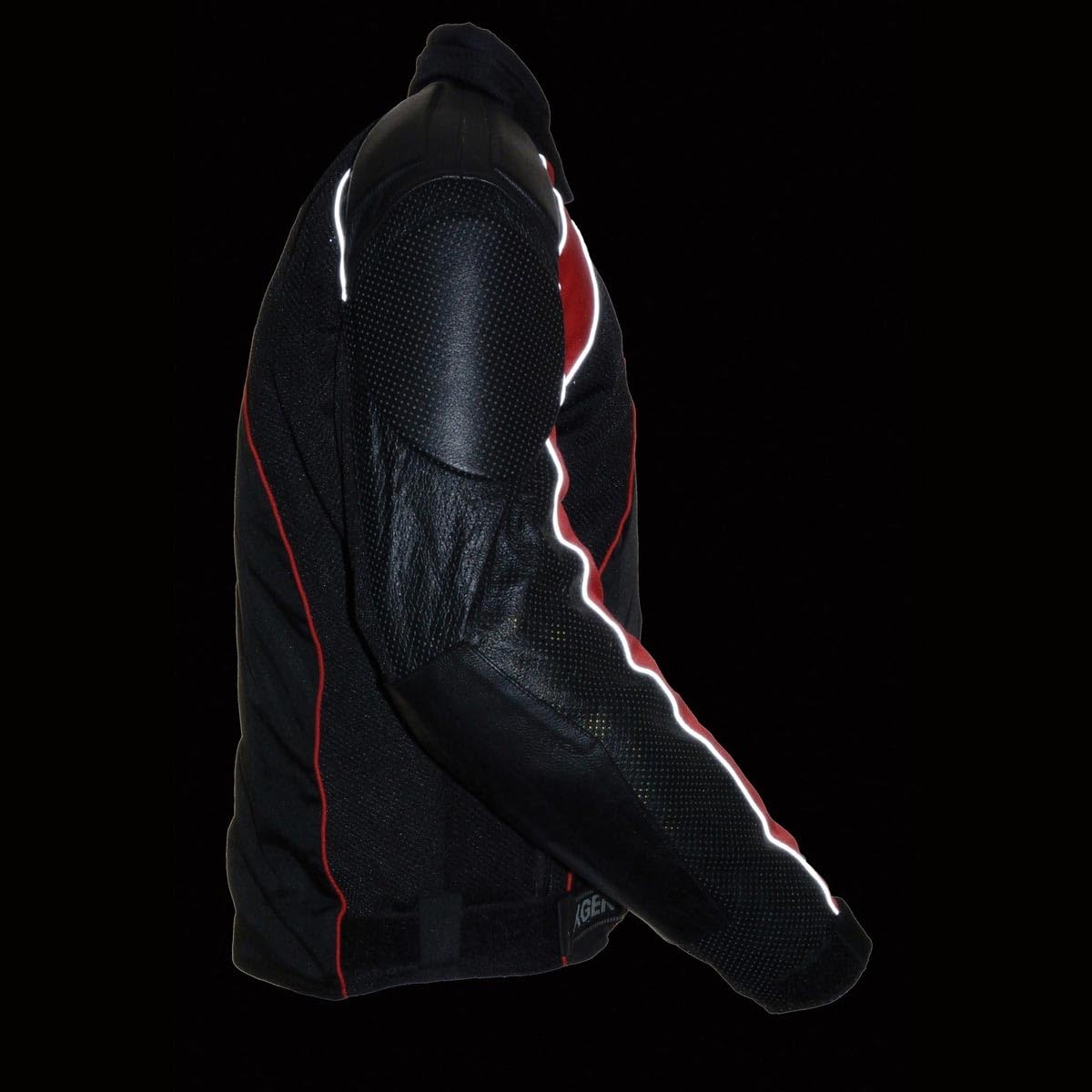 NexGen SH2153 Men's Black CE Armored Motorcycle Jacket - Textile & Leather Combo for Safety & Style - Perfect for Riding, Commuting & Adventure Tours