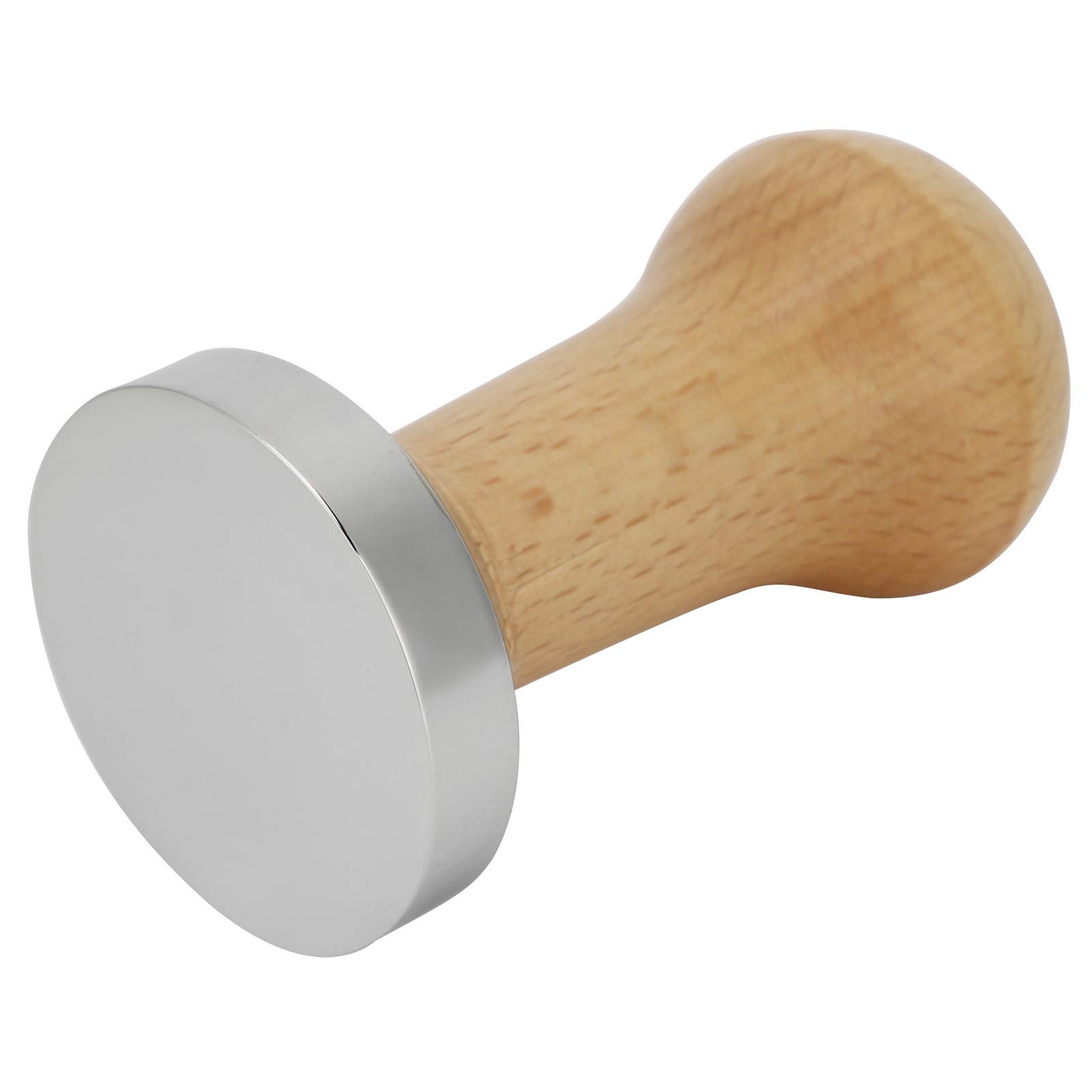 Premium 51mm Coffee Powder Tamper - Ergonomic Handheld Espresso Tool for Home & Office Use - Wooden Flat Bottom Coffee Accessory for Baristas & Coffee Lovers - Perfect for Espresso Machines & French Press