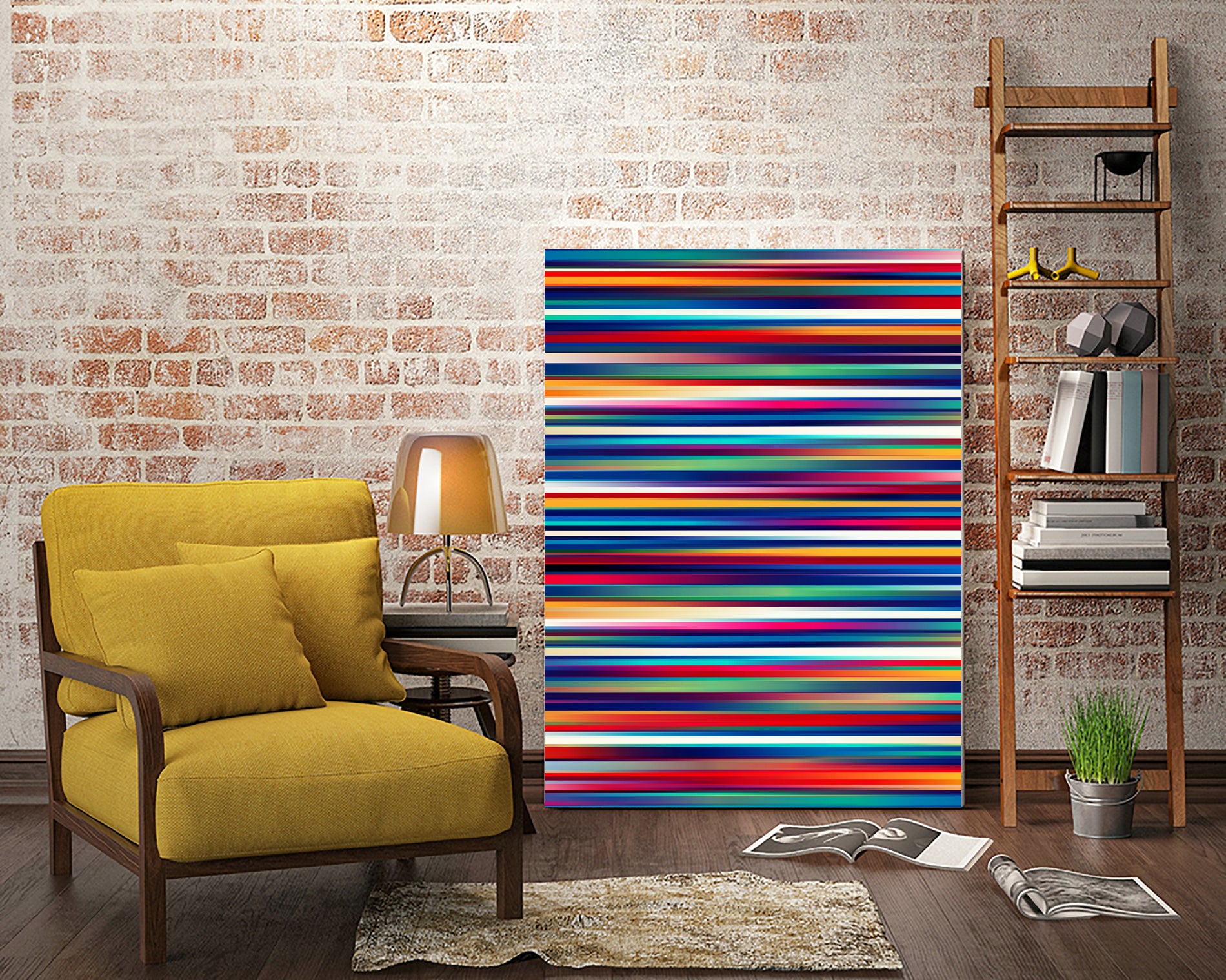 Blurry Lines - High-Quality Abstract Art Print for Home & Office Decor | Perfect for Living Rooms, Bedrooms & Workspaces