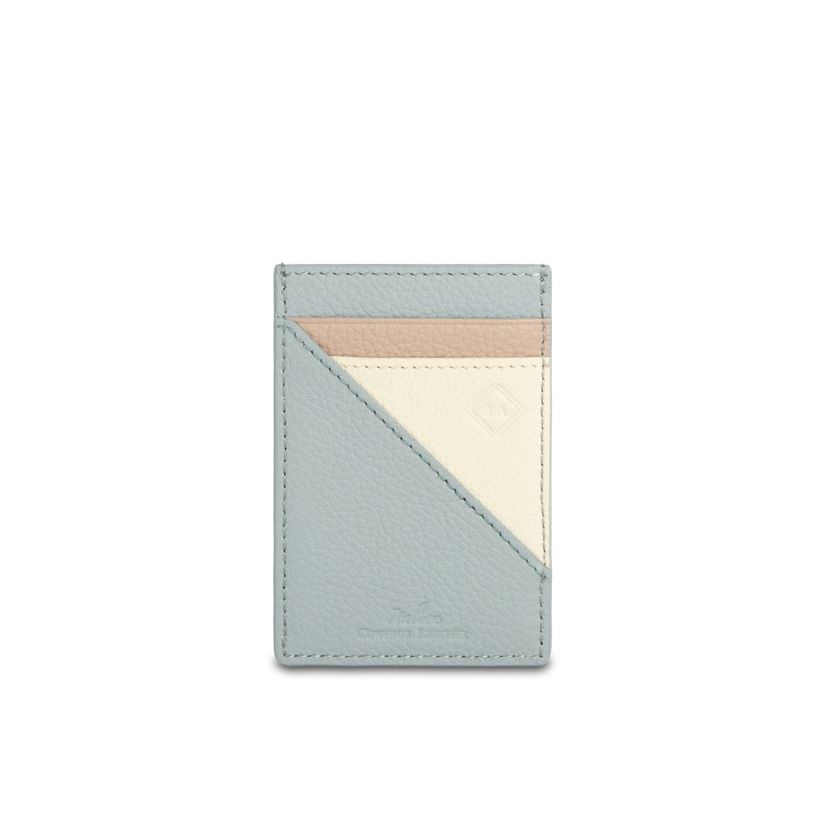 Premium Samuel Ashley x Pantone Genuine Leather Card Holder - Slim RFID Blocking Wallet for Men & Women - Perfect for Travel, Business & Everyday Use