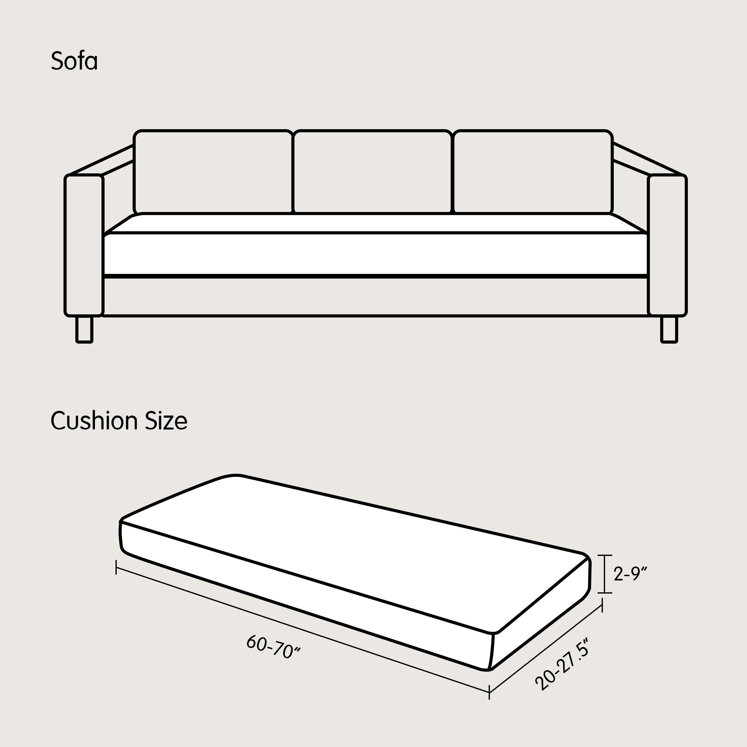 SUBRTEX Stretch Cushion Cover - Elastic Sofa Slipcover for Couch, Loveseat & RV Seats - Spandex Furniture Protector (Large, Olive Drab) - Perfect for Home, Office & Travel Use