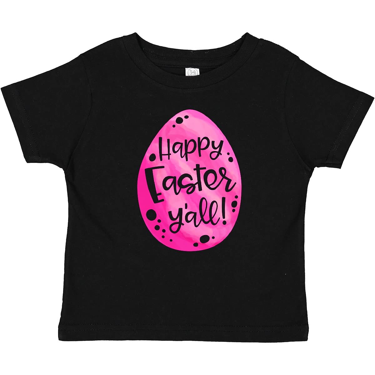 Inktastic Happy Easter Y'all Pink Easter Egg Baby T-Shirt - Cute Easter Outfit for Infants & Toddlers - Perfect for Easter Egg Hunts, Family Photos & Spring Celebrations
