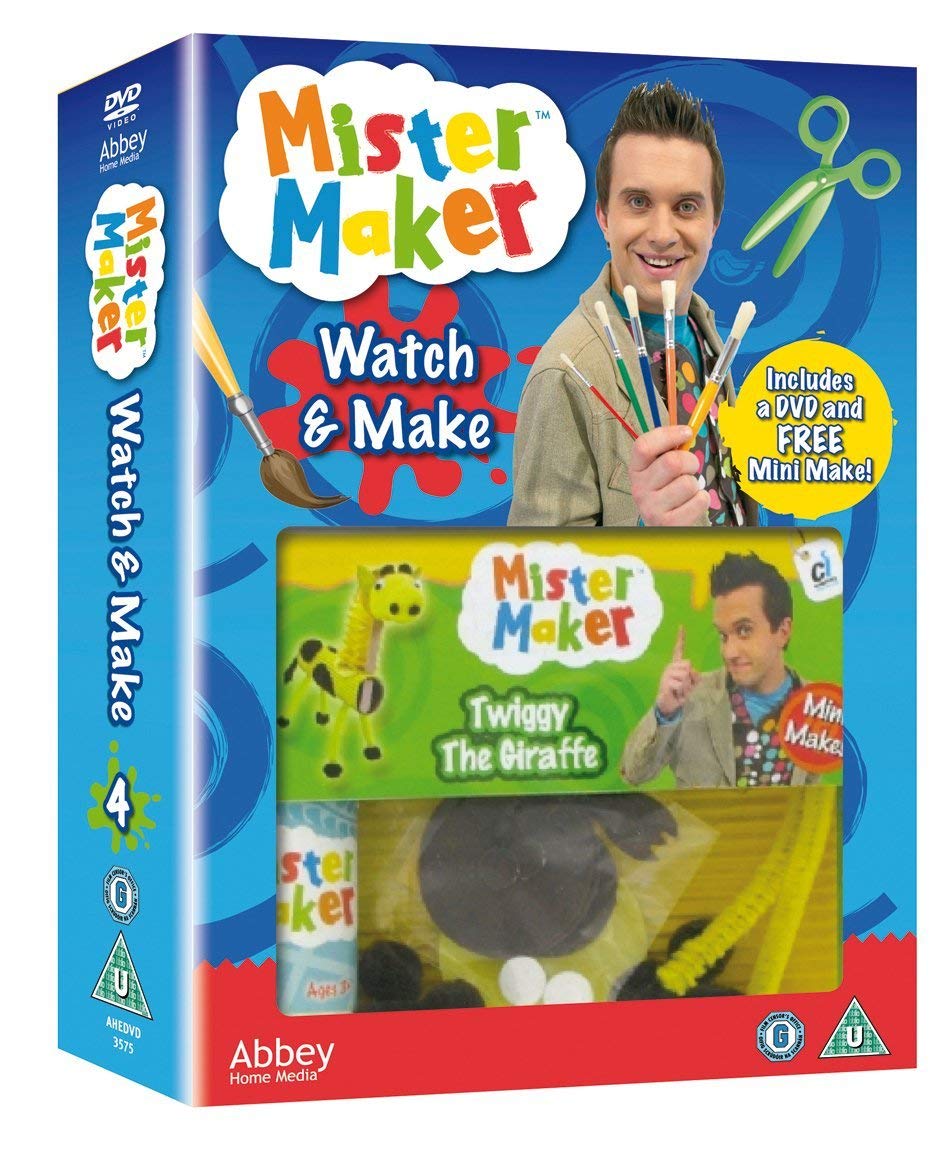 Mister Maker - Watch & Make 4 DVD with FREE Mini Craft Kit | Creative DIY Projects for Kids | Perfect for Birthday Gifts & Family Craft Time