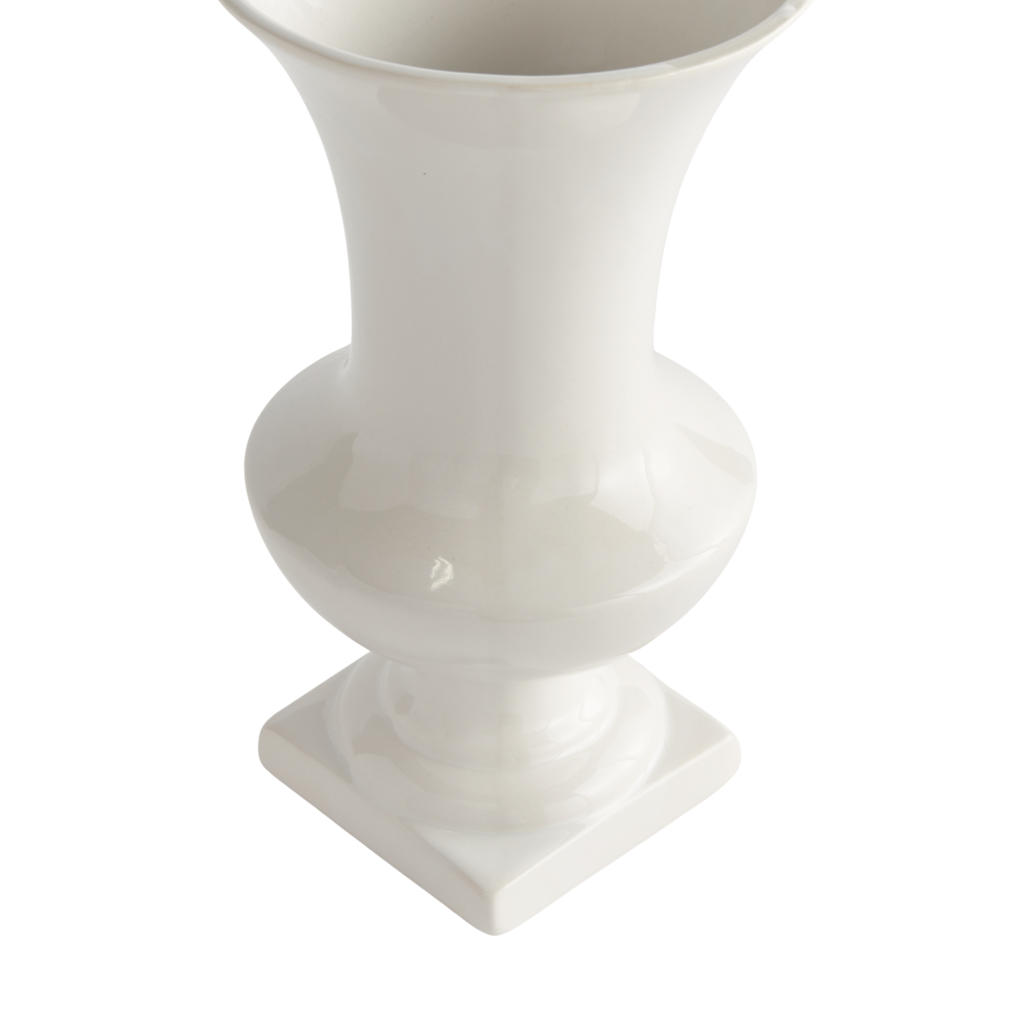 Antoinette Elegant Ceramic Footed Vase - Handcrafted Home Decor for Living Room, Dining Table, Wedding Centerpiece & Gift Idea