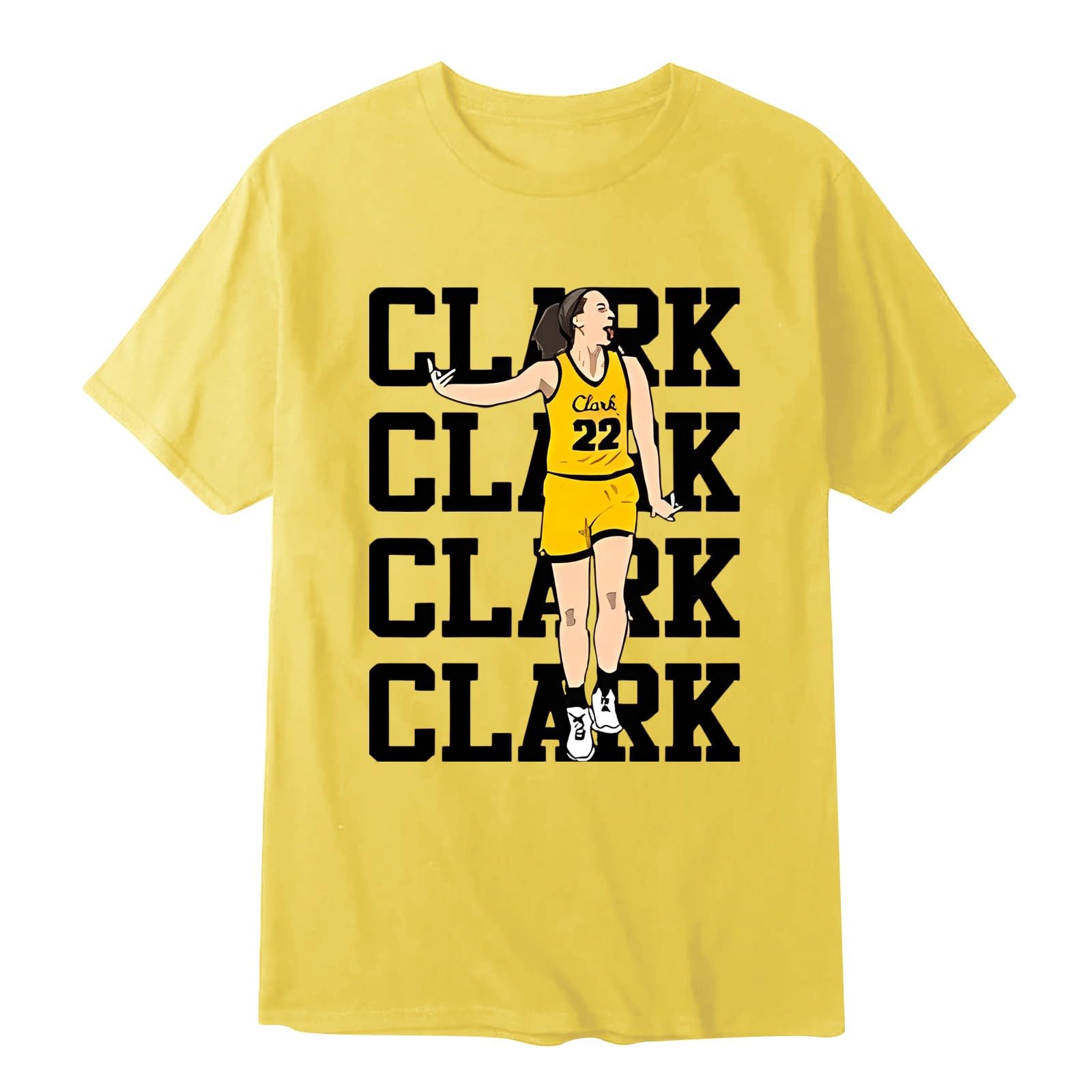 Clark Basketball Jersey - Short Sleeve Basketball T-Shirt for Men, Women & Youth - Sport Fan Apparel & Gifts - Perfect for Games, Practice & Casual Wear