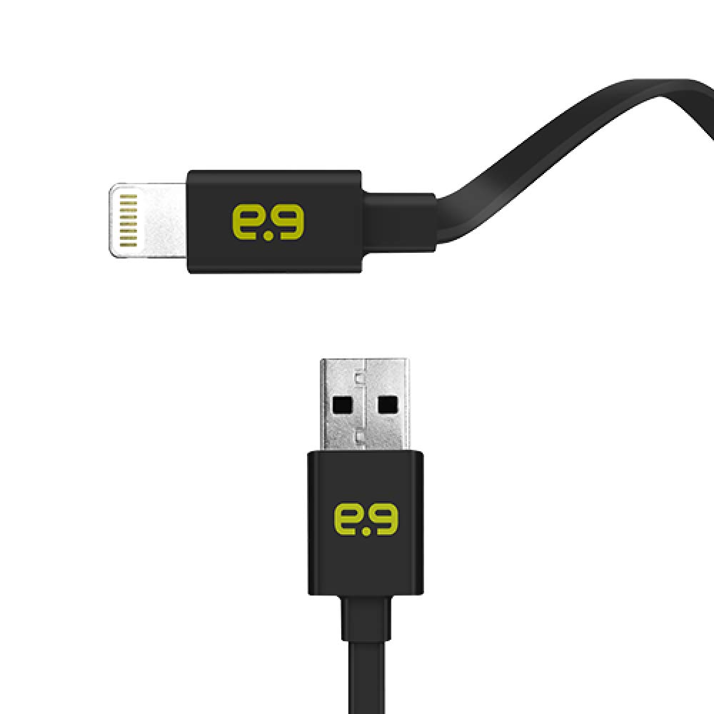 PureGear Flat Lightning to USB Charging Cable 4ft (48 Inch) - Fast Sync & Charge Cord for iPhone, iPad - Durable Tangle-Free Design - Perfect for Home, Office & Travel Use