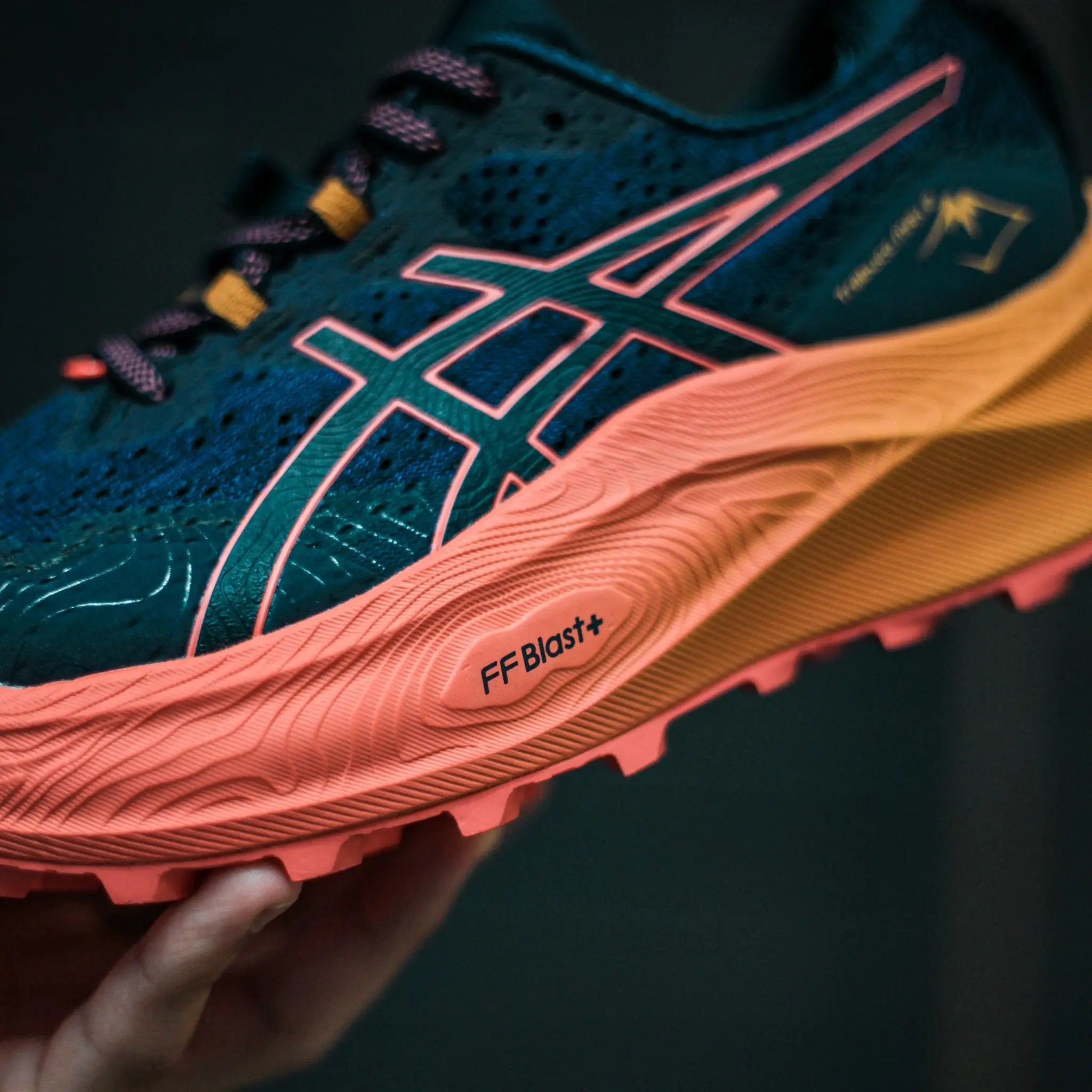 ASICS Trabuco Max 2 Women's Trail Running Shoes - Midnight/Papaya Color for Hiking & Outdoor Adventures